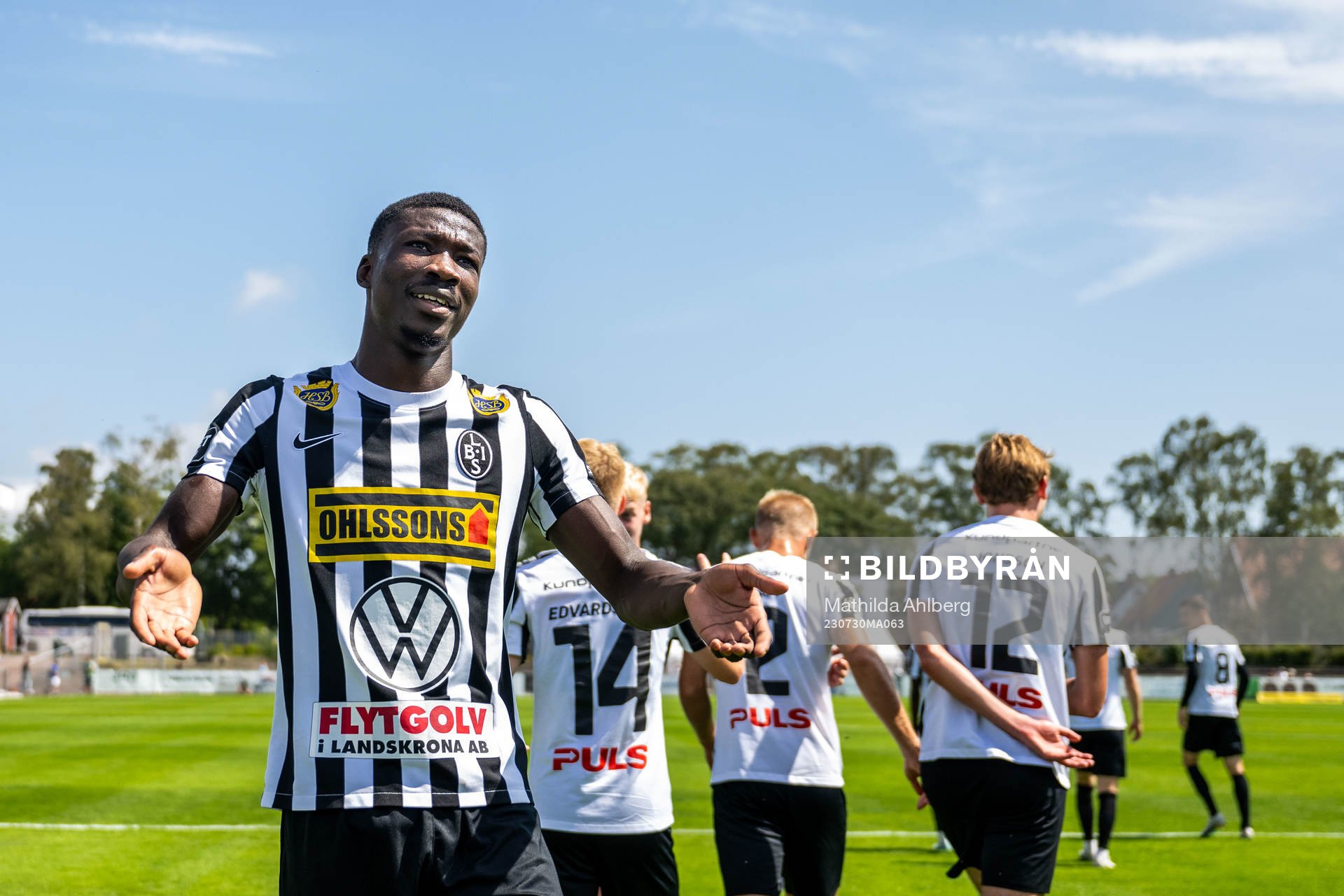 Landskronas Ousmane Diawara jublar
