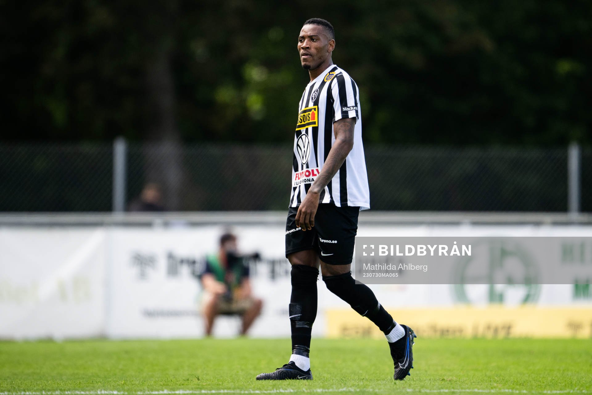 Landskronas Samuel Kotto deppar