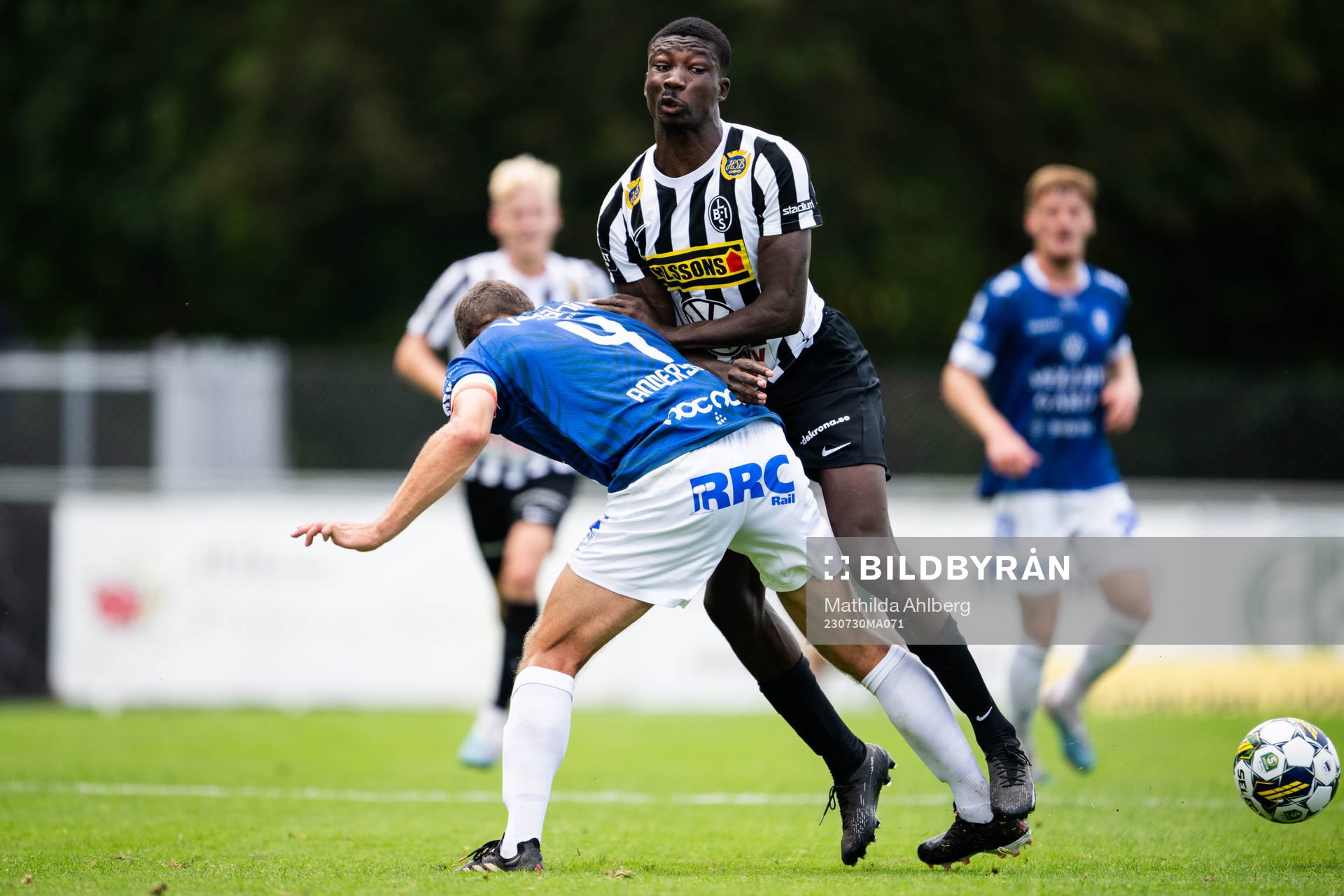 Trelleborgs Mattias Andersson och Landskronas Ousmane