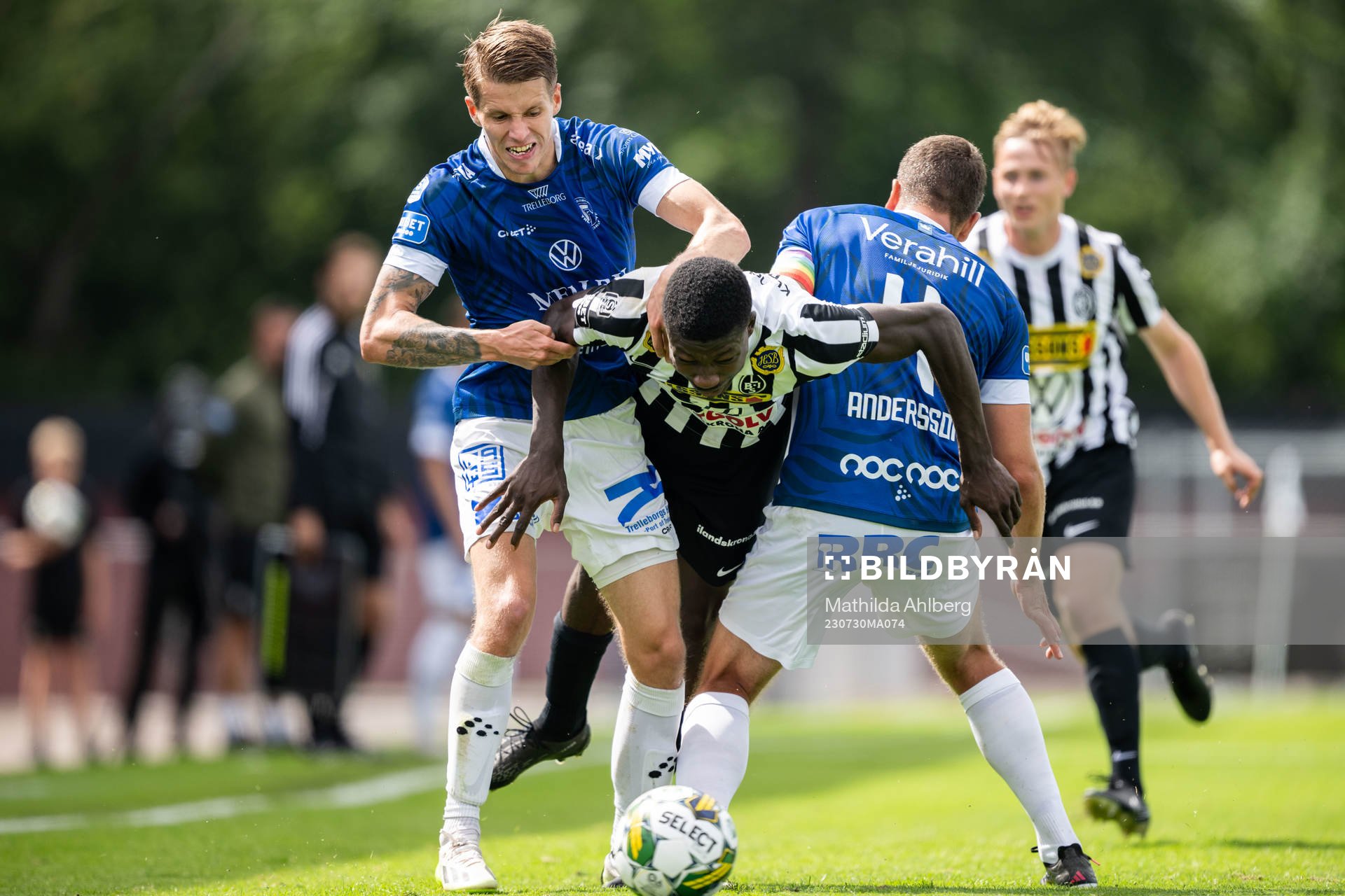 Trelleborgs Bödvar Bödvarsson och Mattias Andersson mot