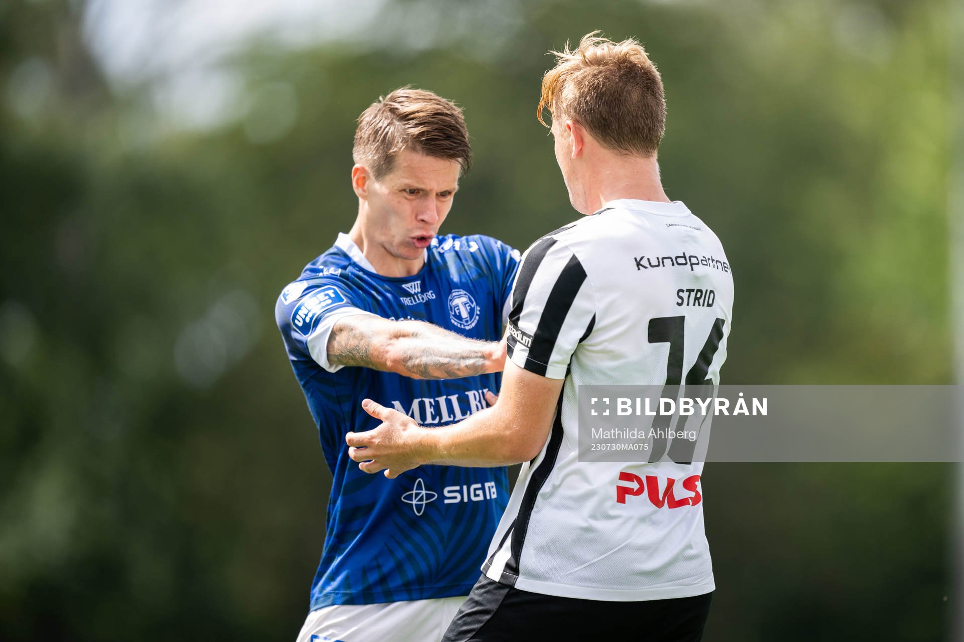 Trelleborgs Bödvar Bödvarsson och Landskronas Jesper Strid