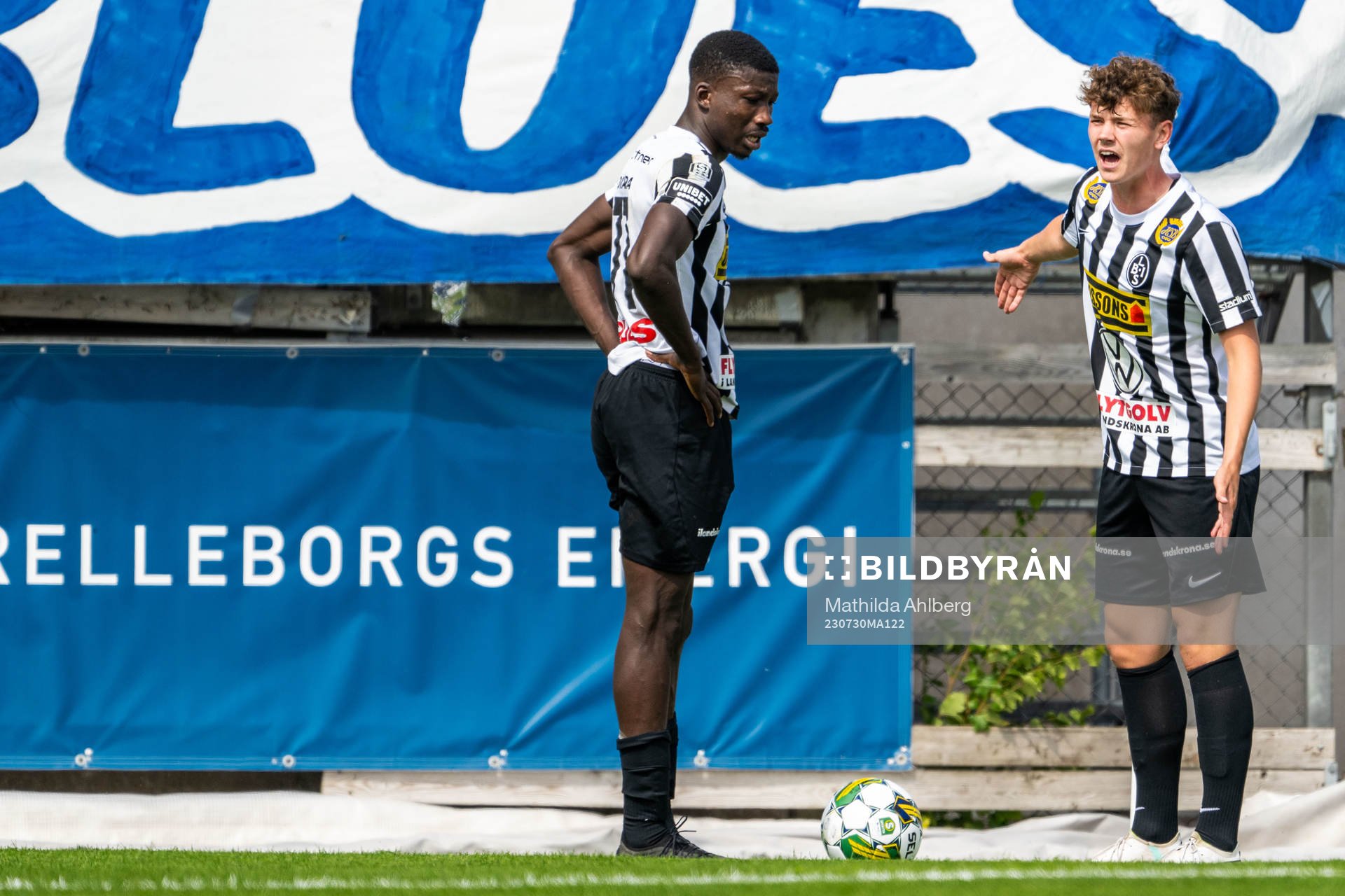 Landskronas Ousmane Diawara och Frederik Ihler