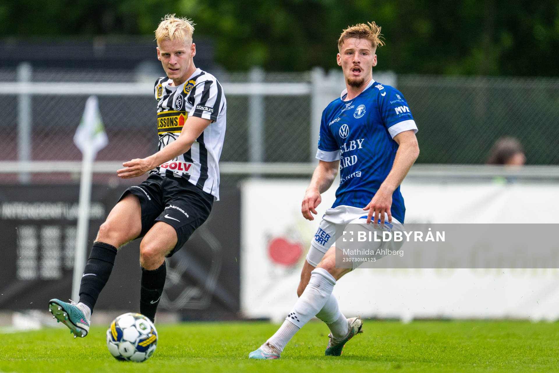Landskronas Emil Lindman och Trelleborgs Markus Björkqvist