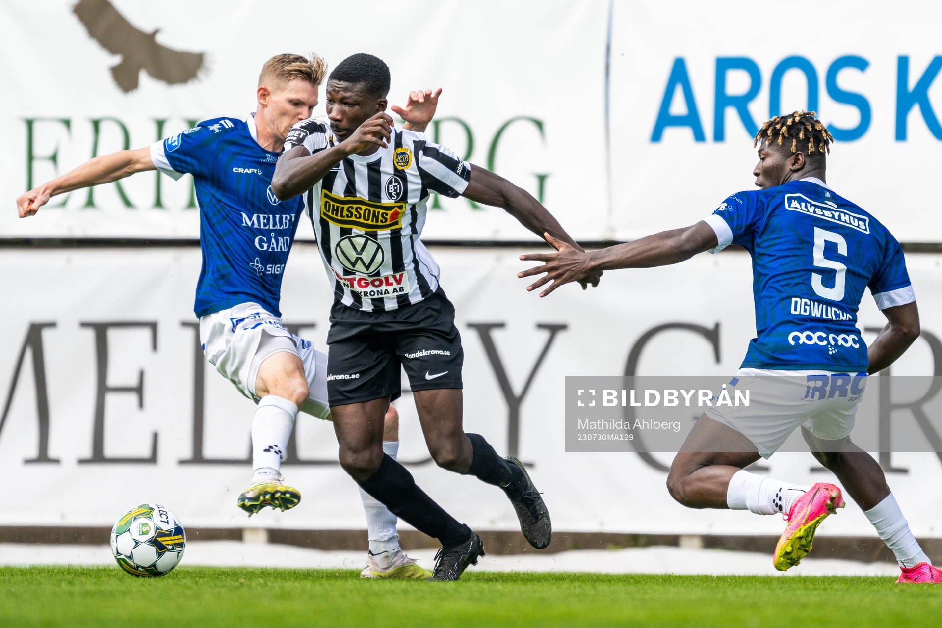 Trelleborgs Fritiof Björken och Abel Ogwuche