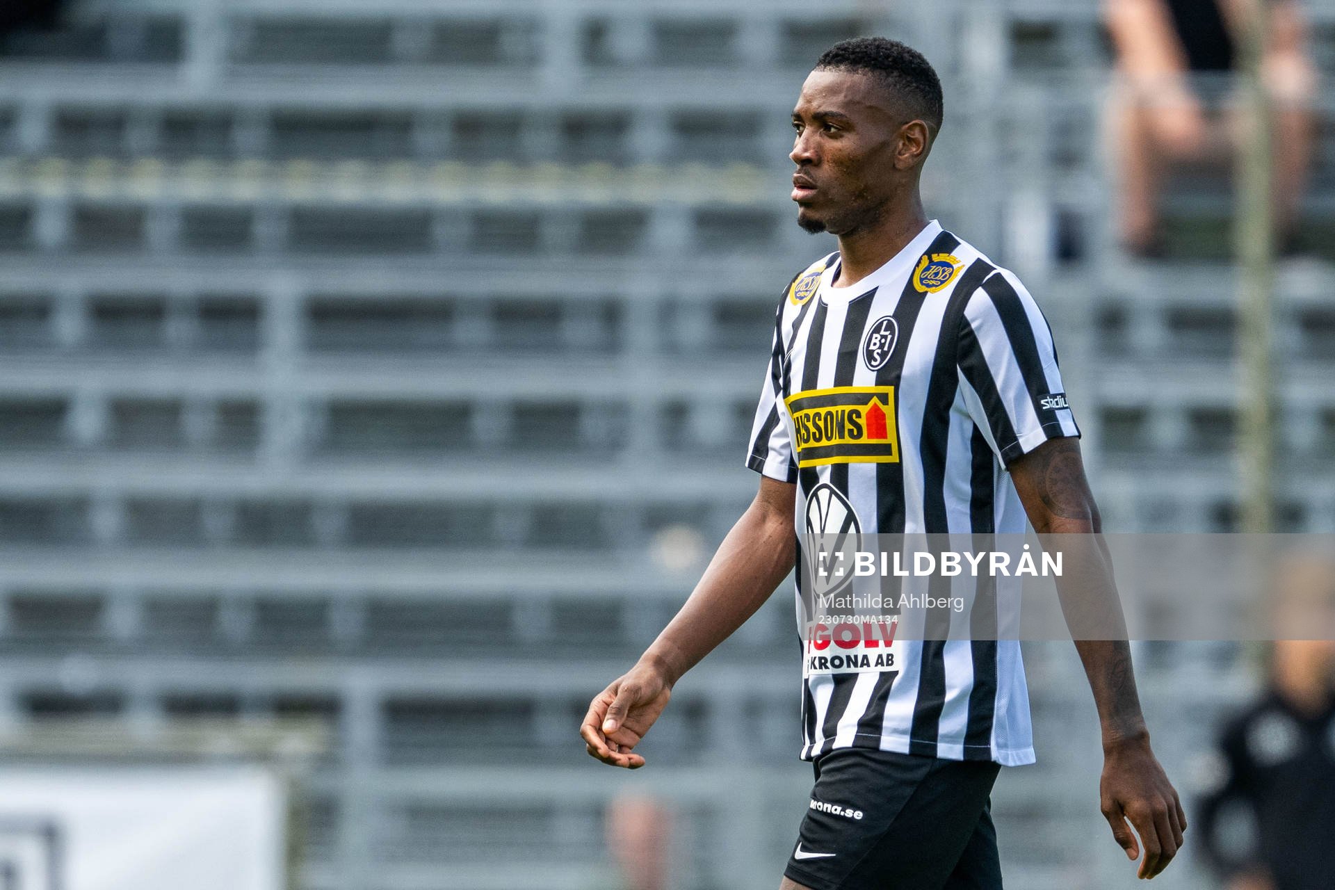 Landskronas Samuel Kotto deppar