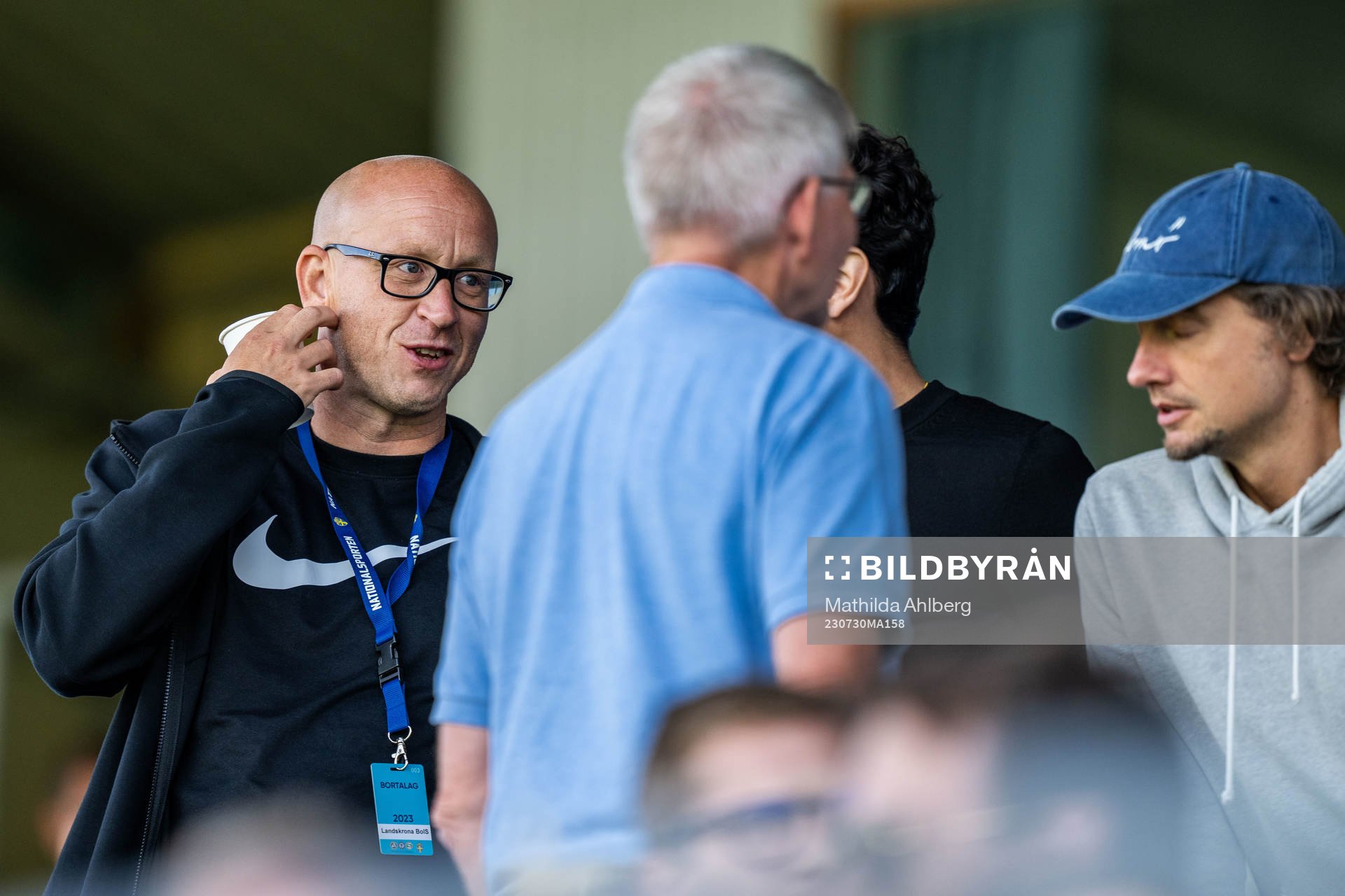 Malmö FFs scout Robin Asterhed och Landskronas manager