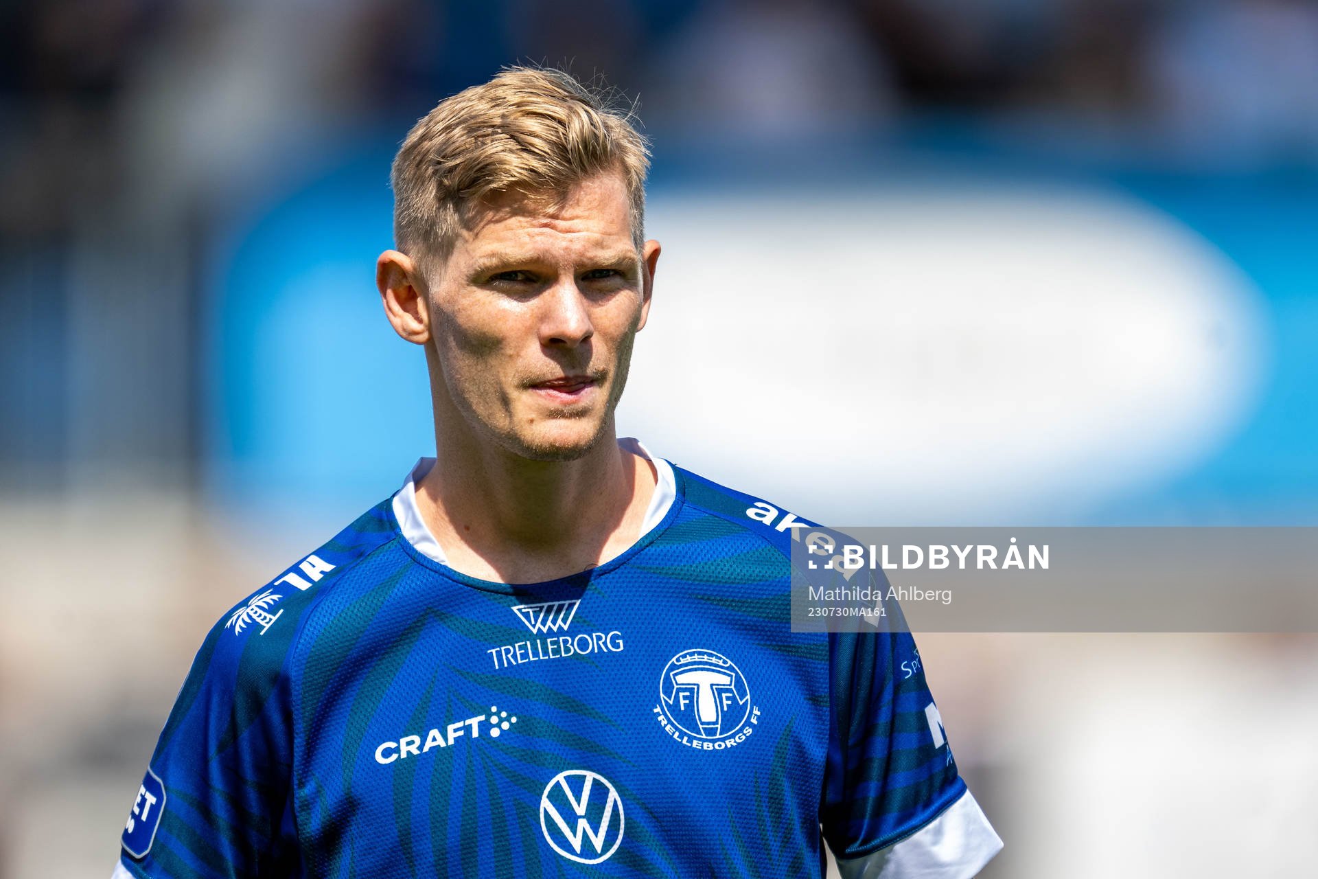 Trelleborgs Fritiof Björken  fotbollsmatchen i Superettan