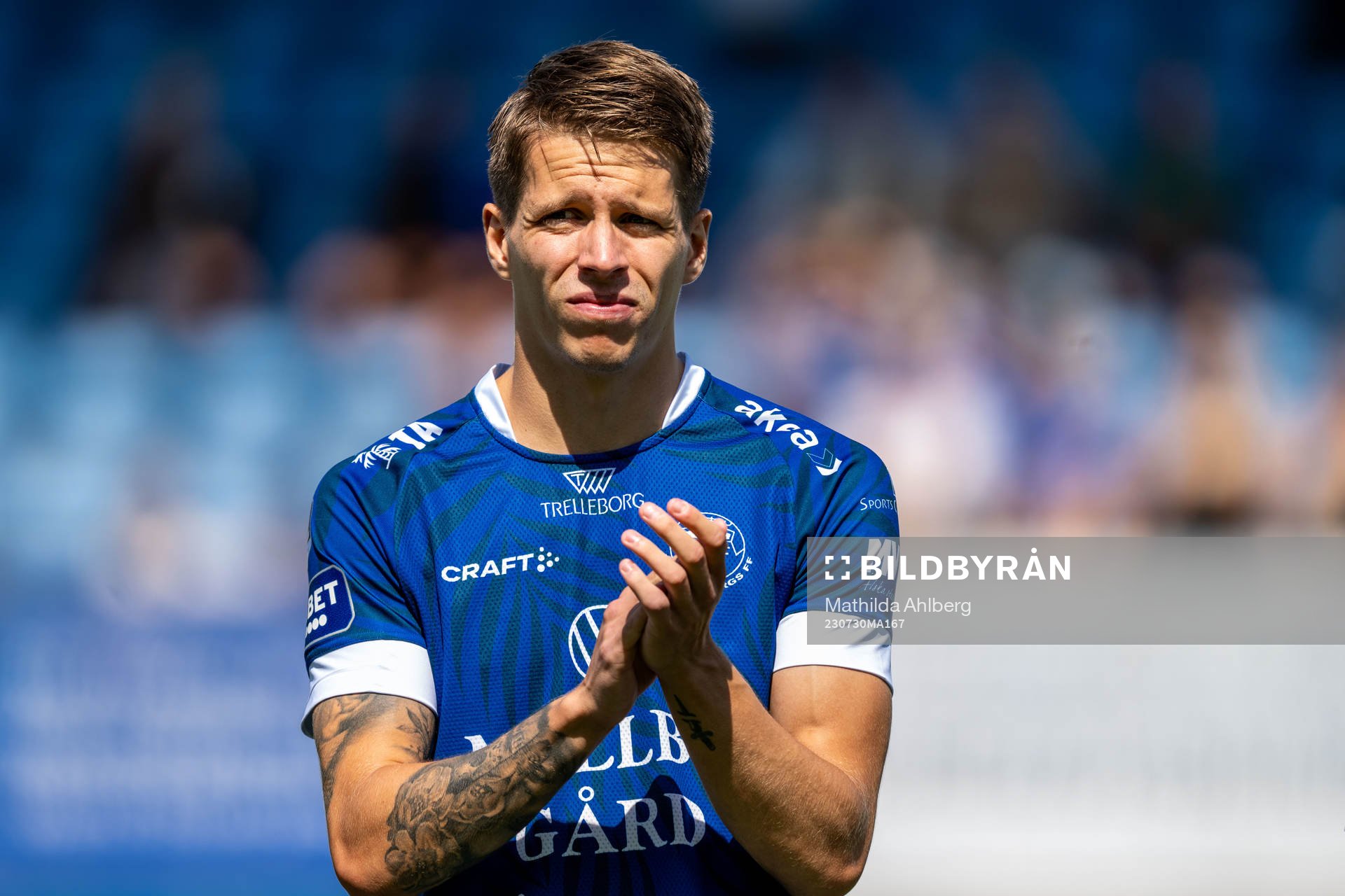 Trelleborgs Bödvar Bödvarsson  fotbollsmatchen i
