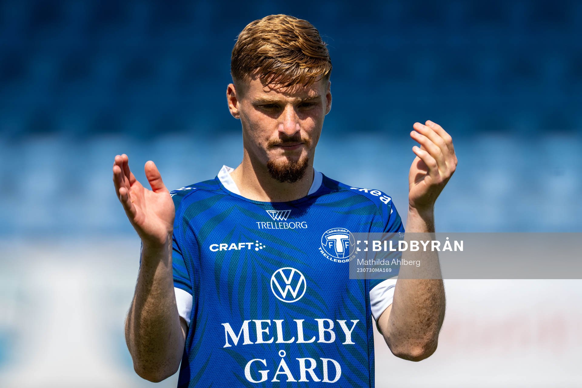 Trelleborgs Markus Björkqvist  fotbollsmatchen i