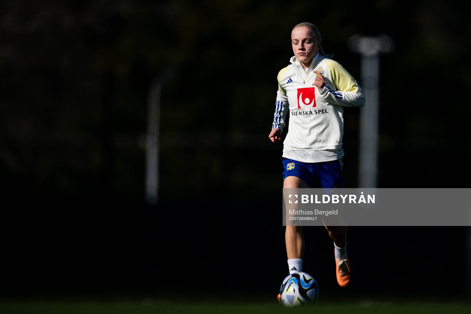Anna Sandberg of the Swedish women's national football team