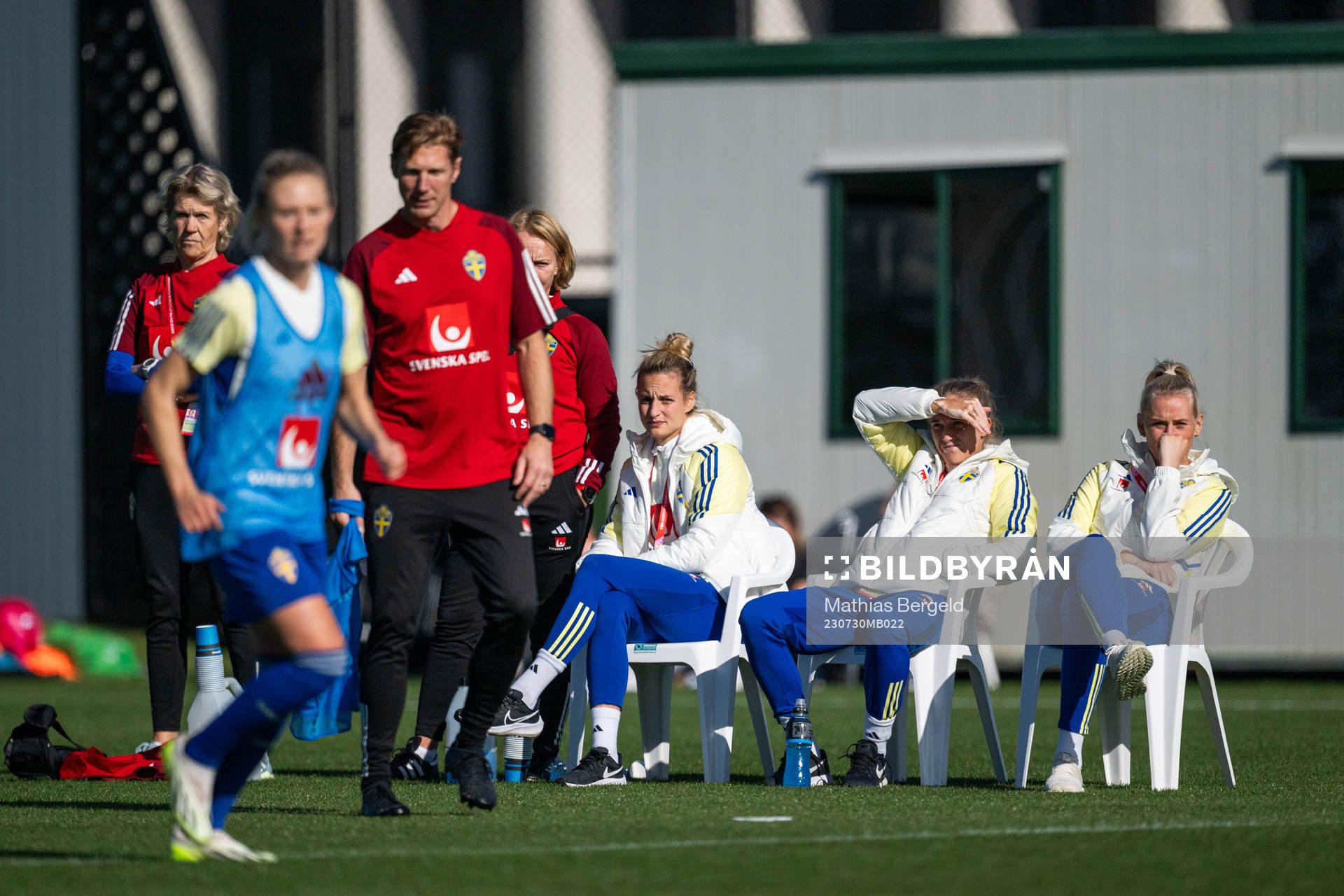 Nathalie Björn, Filippa Angeldahl and Stina Blackstenius
