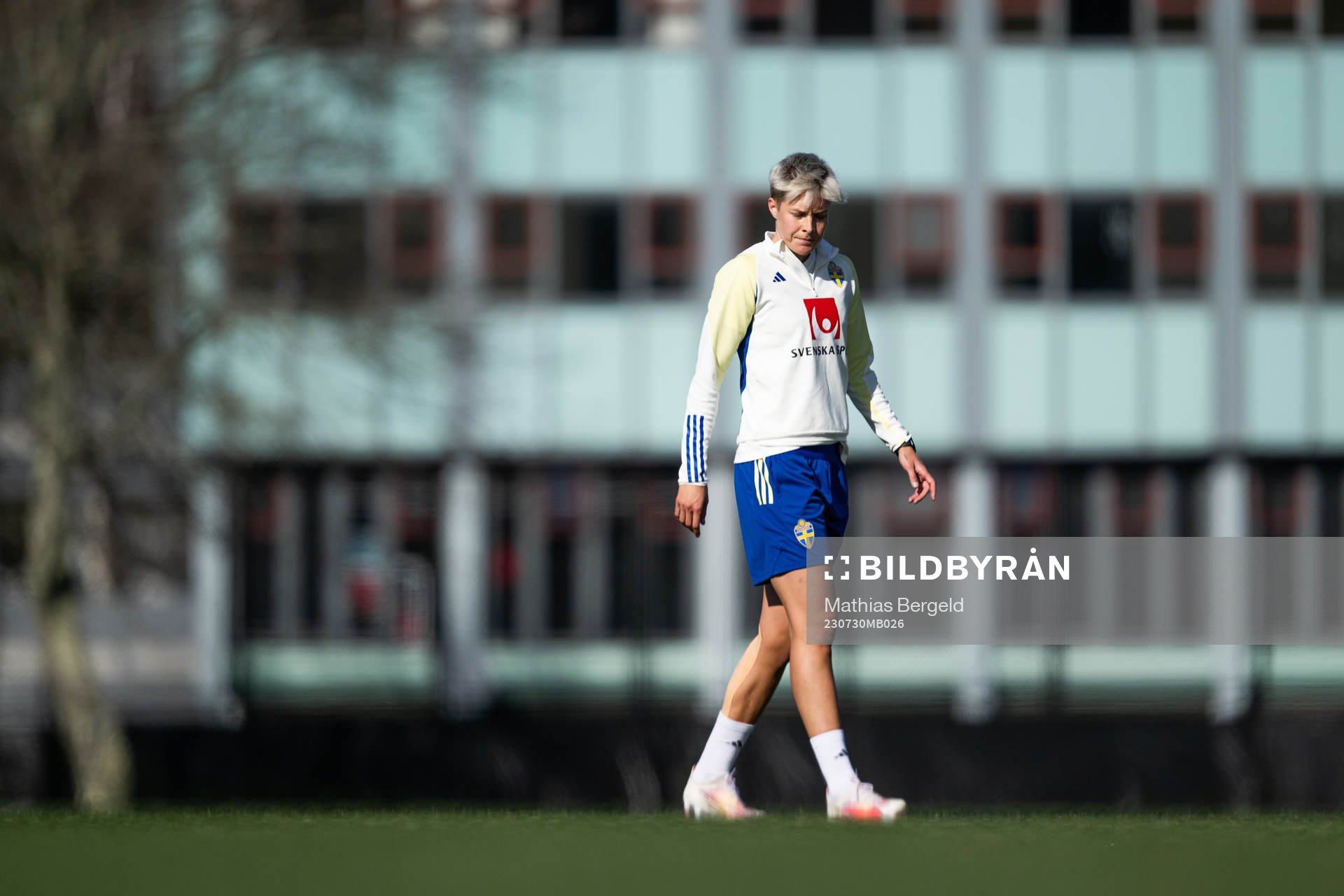Lina Hurtig of the Swedish women's national football team at a training session during the FIFA Women's World Cup on July 30, 2023 in Upper Hutt.