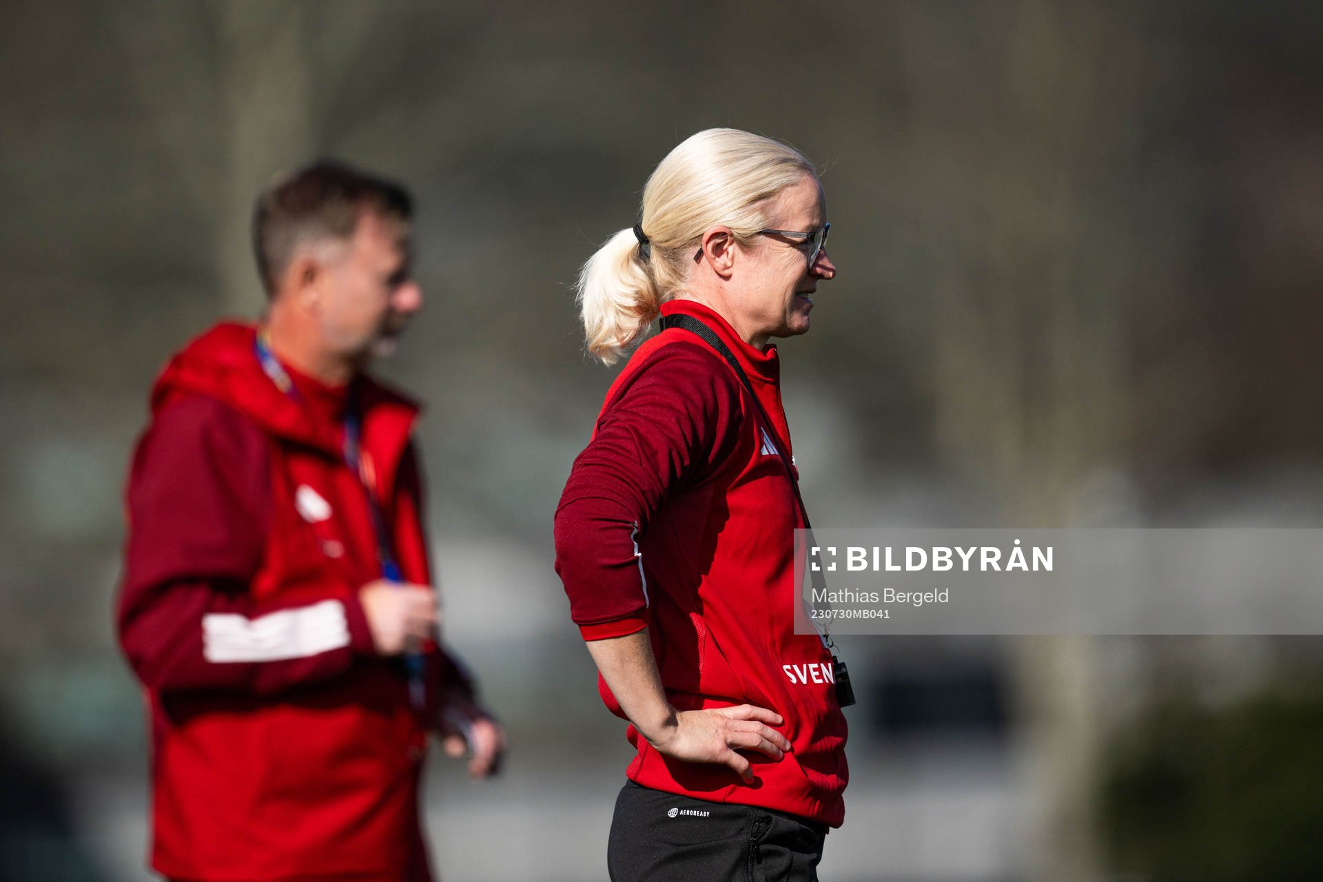 Head coach Peter Gerhardsson and assistant coach Victoria