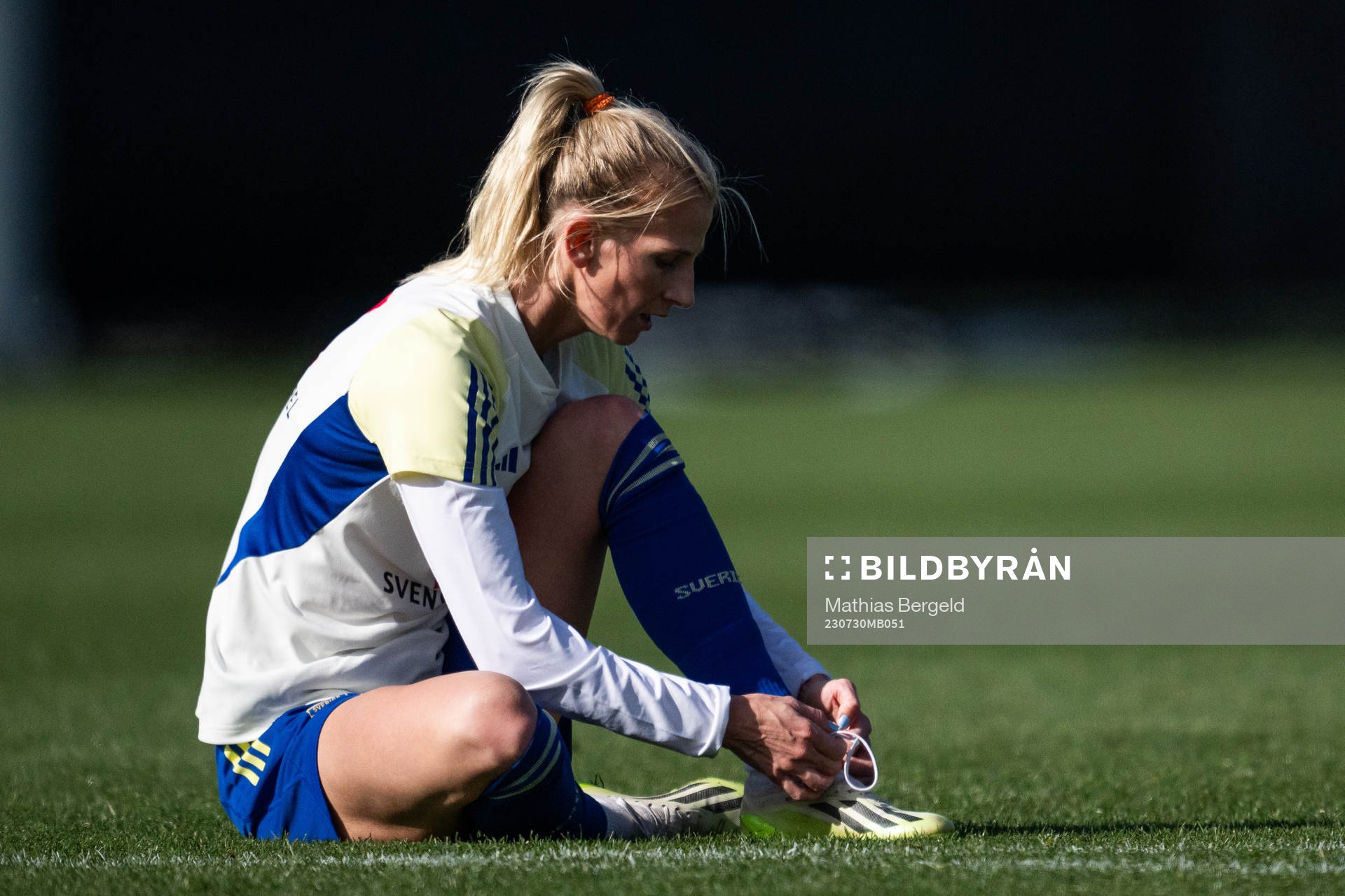 Sofia Jakobsson of the Swedish women's national football
