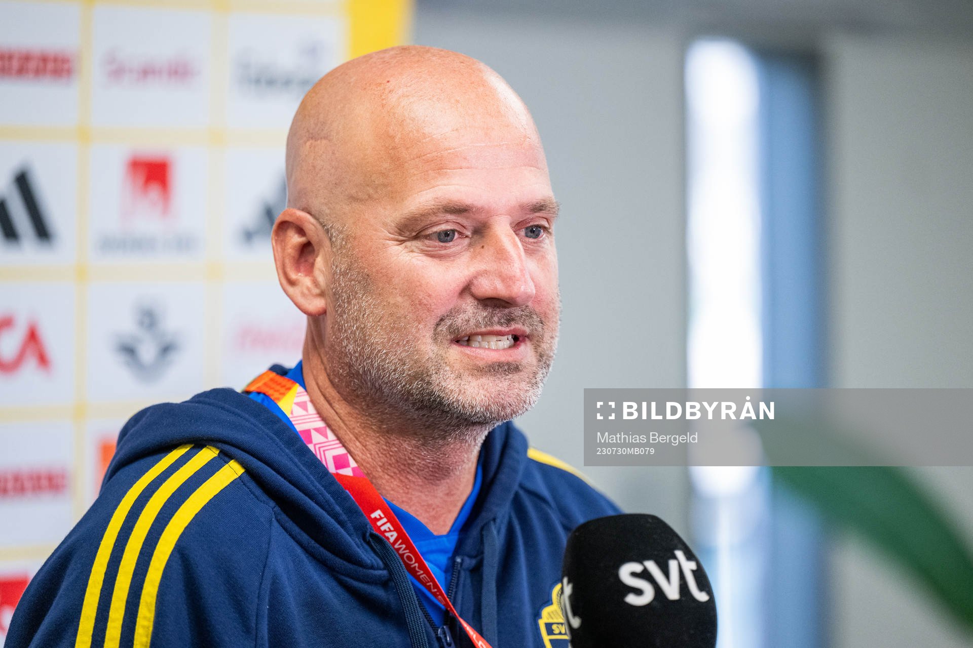 Assistant coach Magnus Wikman of the Swedish women's