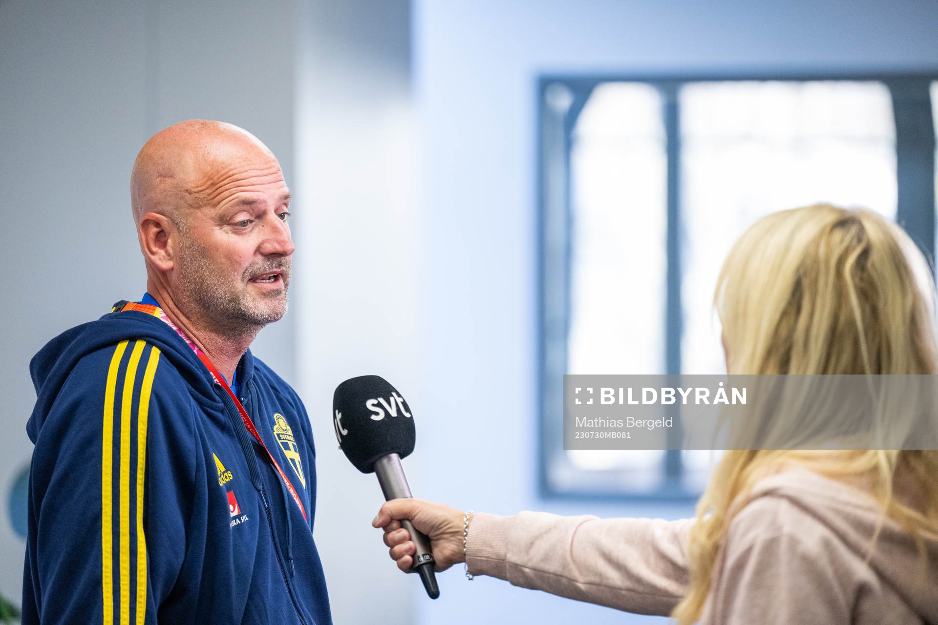 Assistant coach Magnus Wikman of the Swedish women's