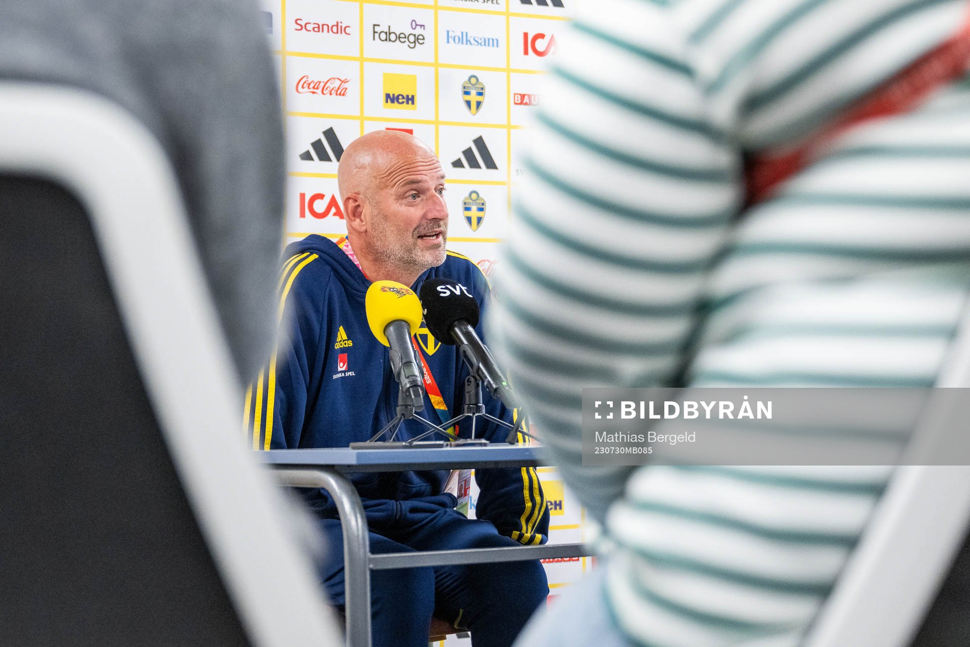 Assistant coach Magnus Wikman of the Swedish women's