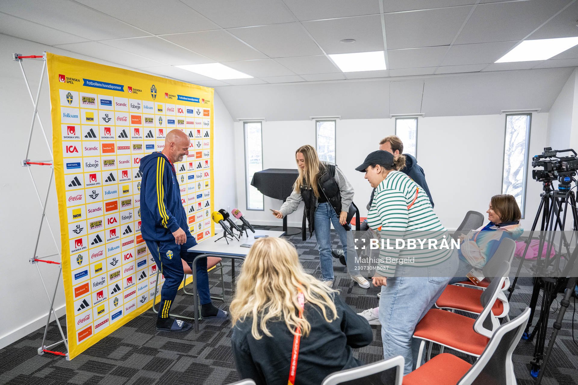 Assistant coach Magnus Wikman of the Swedish women's