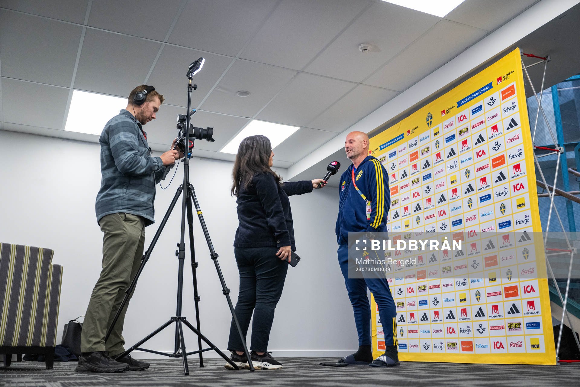 Assistant coach Magnus Wikman of the Swedish women's