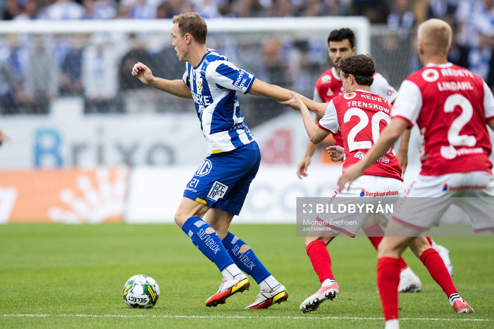IFK Göteborgs Adam Carlén och Kalmars Jacob Trenskow