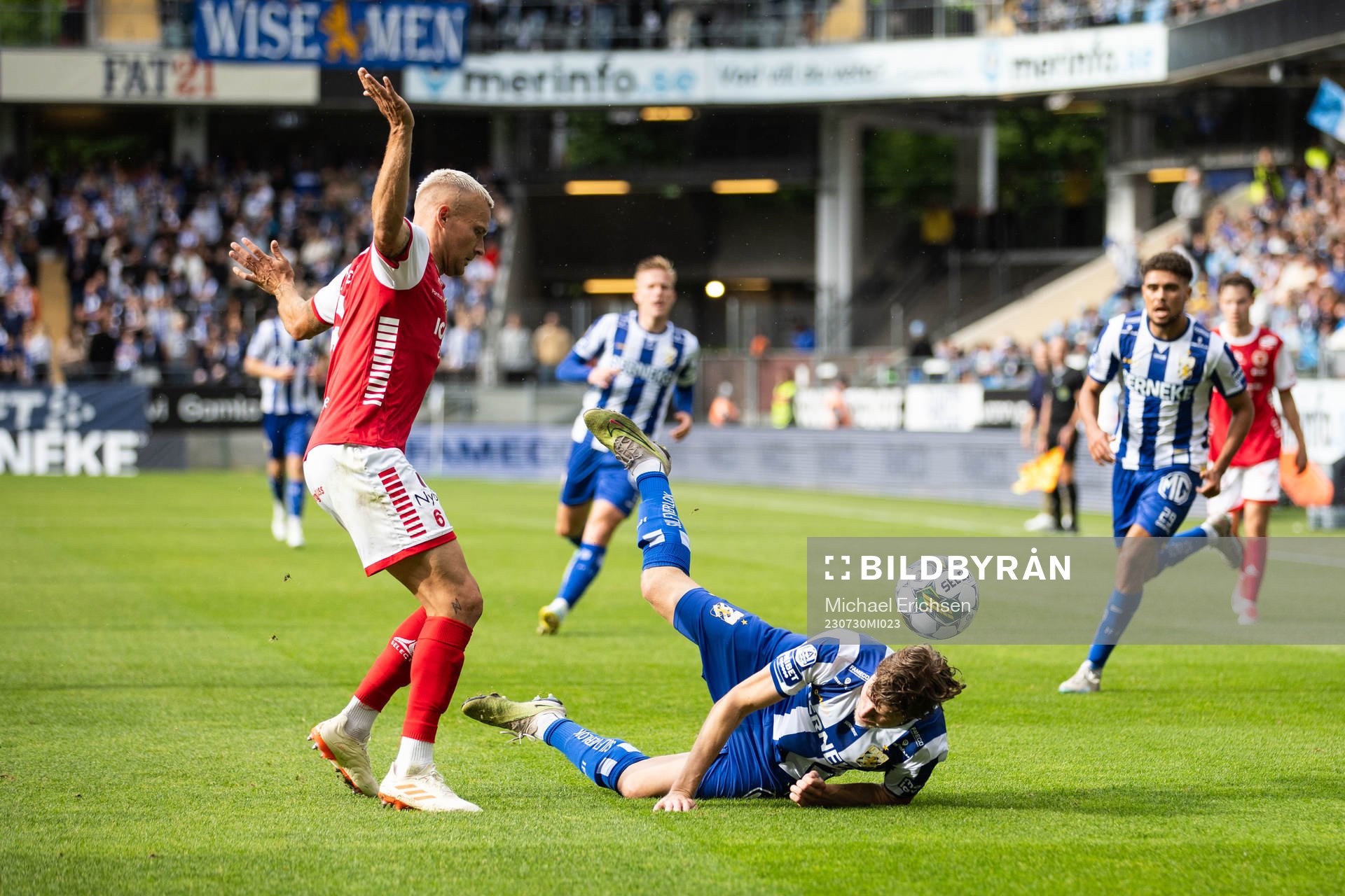 Kalmars Rasmus Sjöstedt och IFK Göteborgs Gustaf Norlin