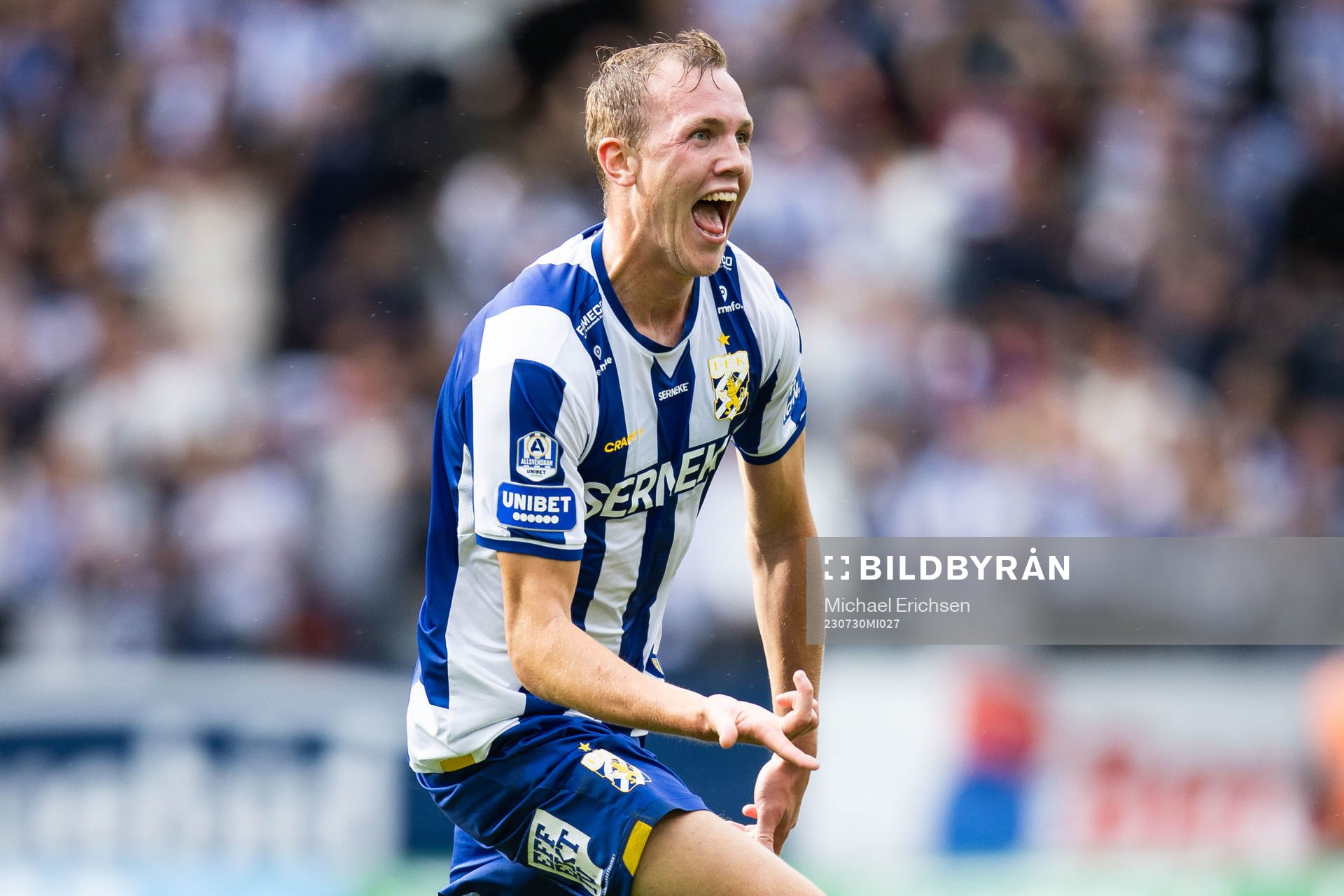 IFK Göteborgs Adam Carlén jublar