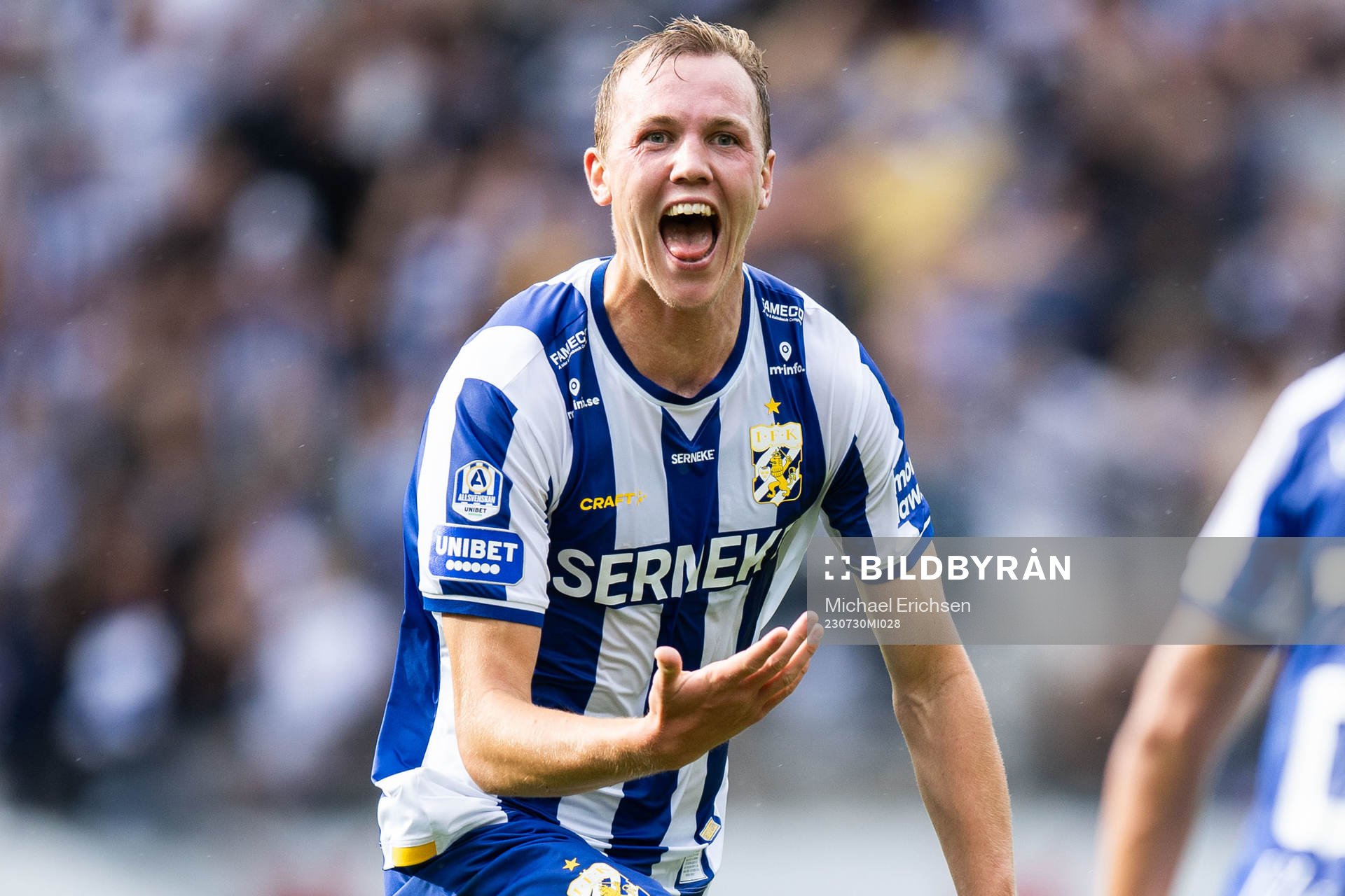 IFK Göteborgs Adam Carlén jublar