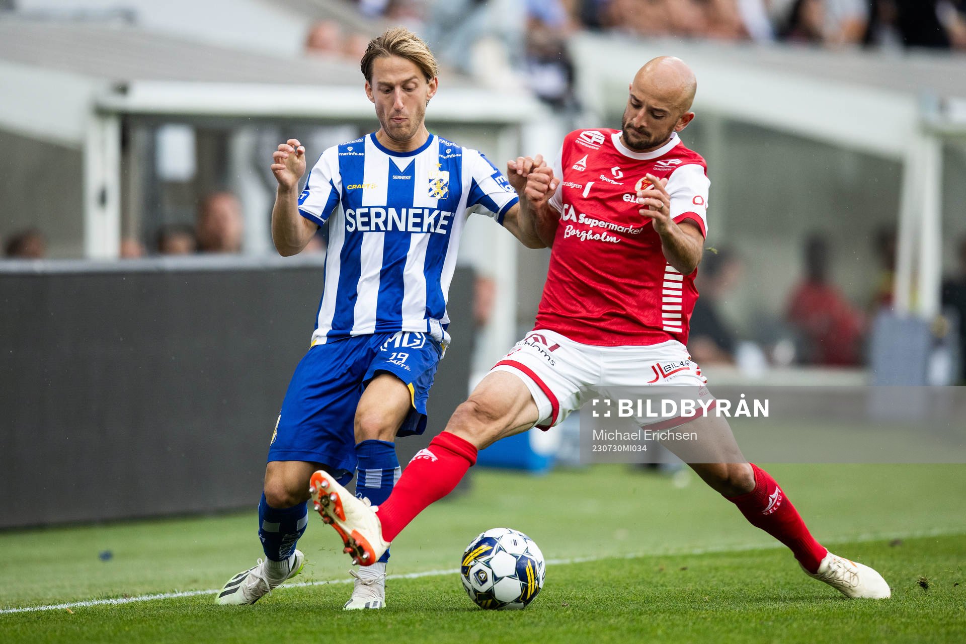 IFK Göteborgs Arbnor Mucolli och Kalmars Robert Gojani