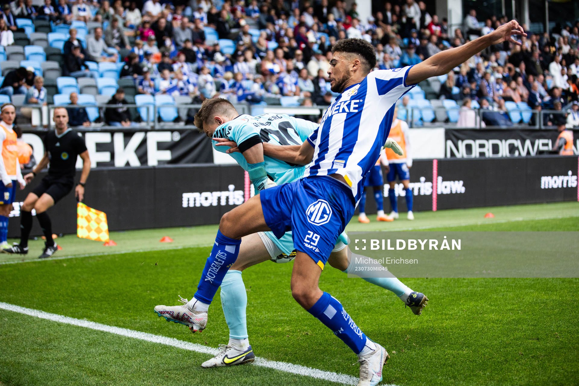 Kalmars målvakt Jakob Kindberg och IFK Göteborgs Thomas