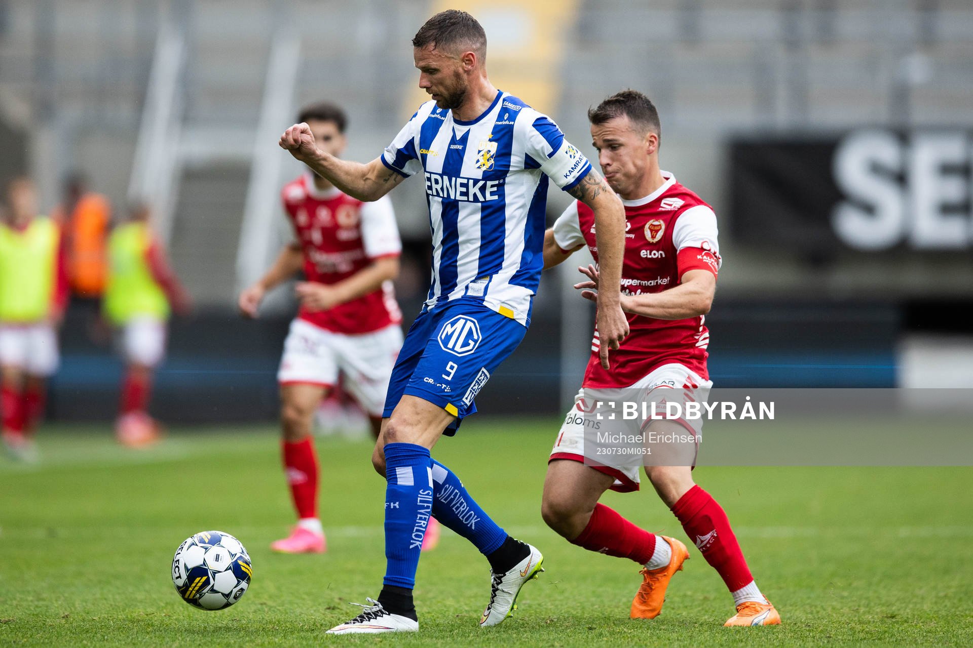 IFK Göteborgs Marcus Berg och Kalmars Simon Skrabb