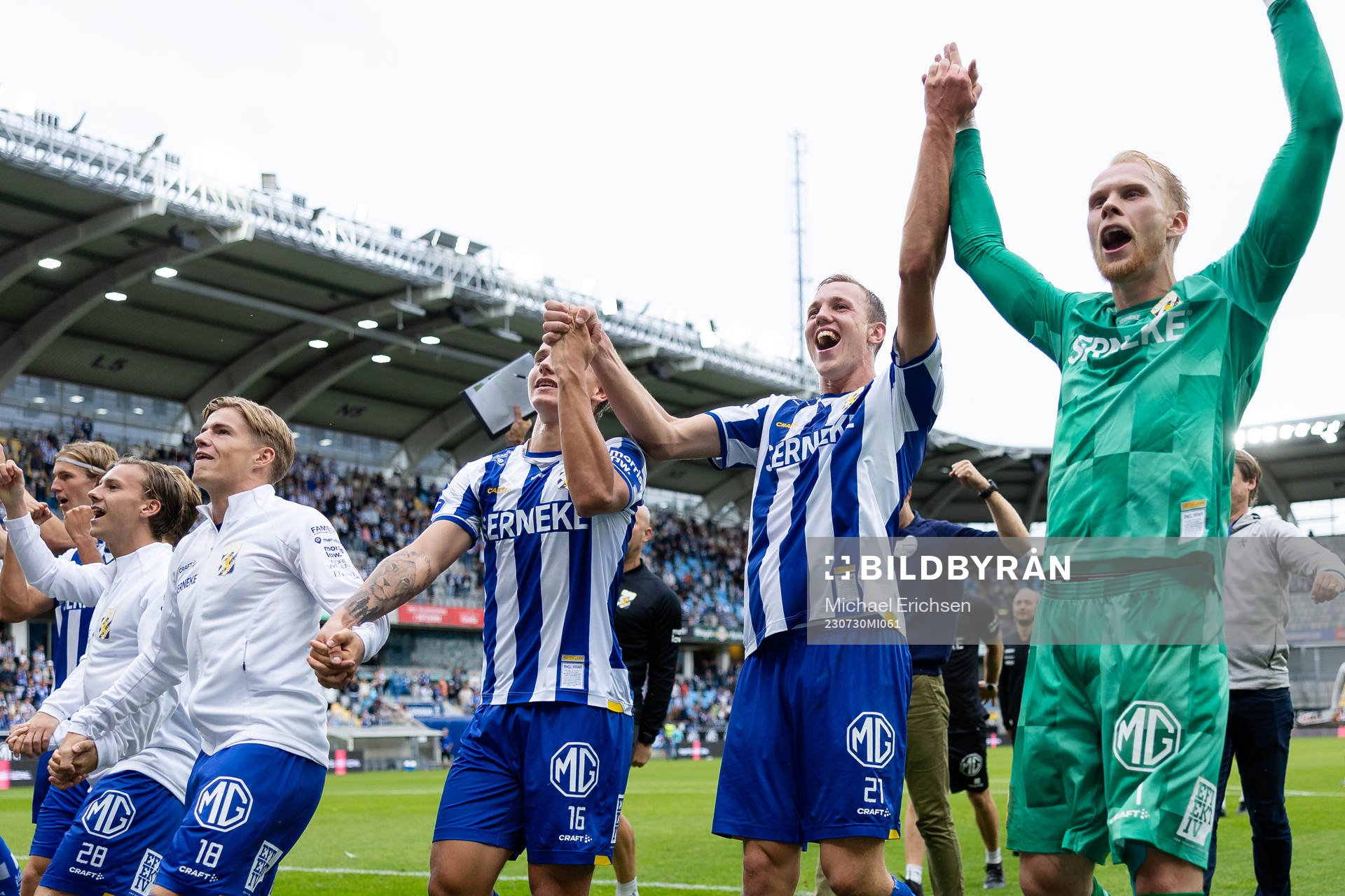 IFK Göteborgs Linus Carlstrand, Adam Carlén och målvakt