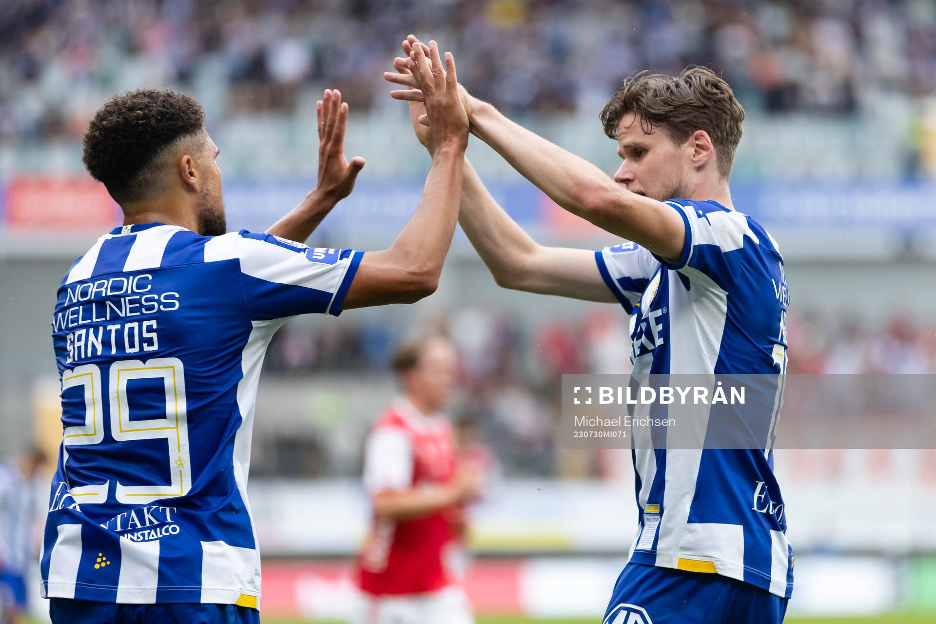 IFK Göteborgs Thomas Santos och Gustaf Norlin