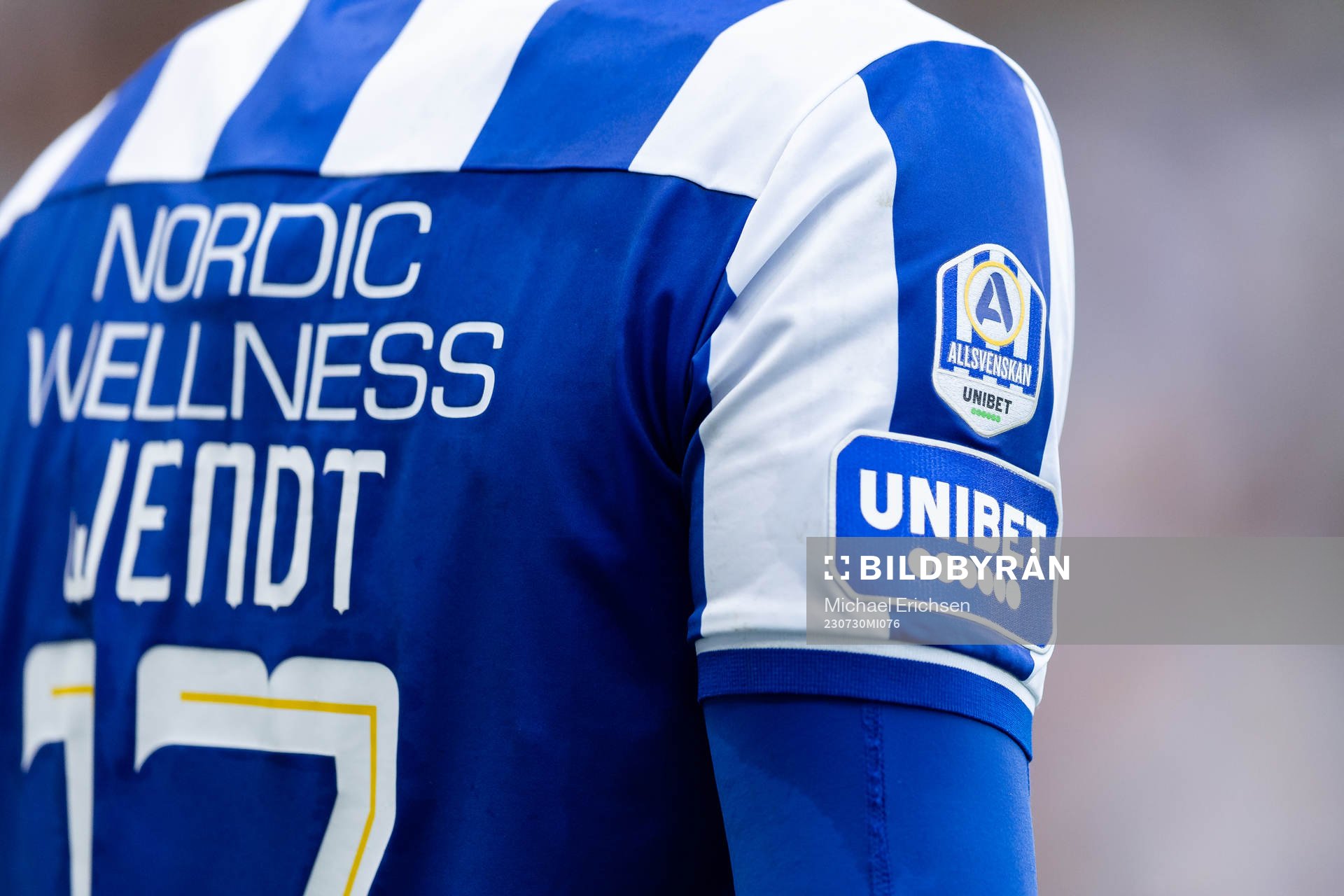 IFK Göteborgs Oscar Wendt med Unibet logo på ärmen