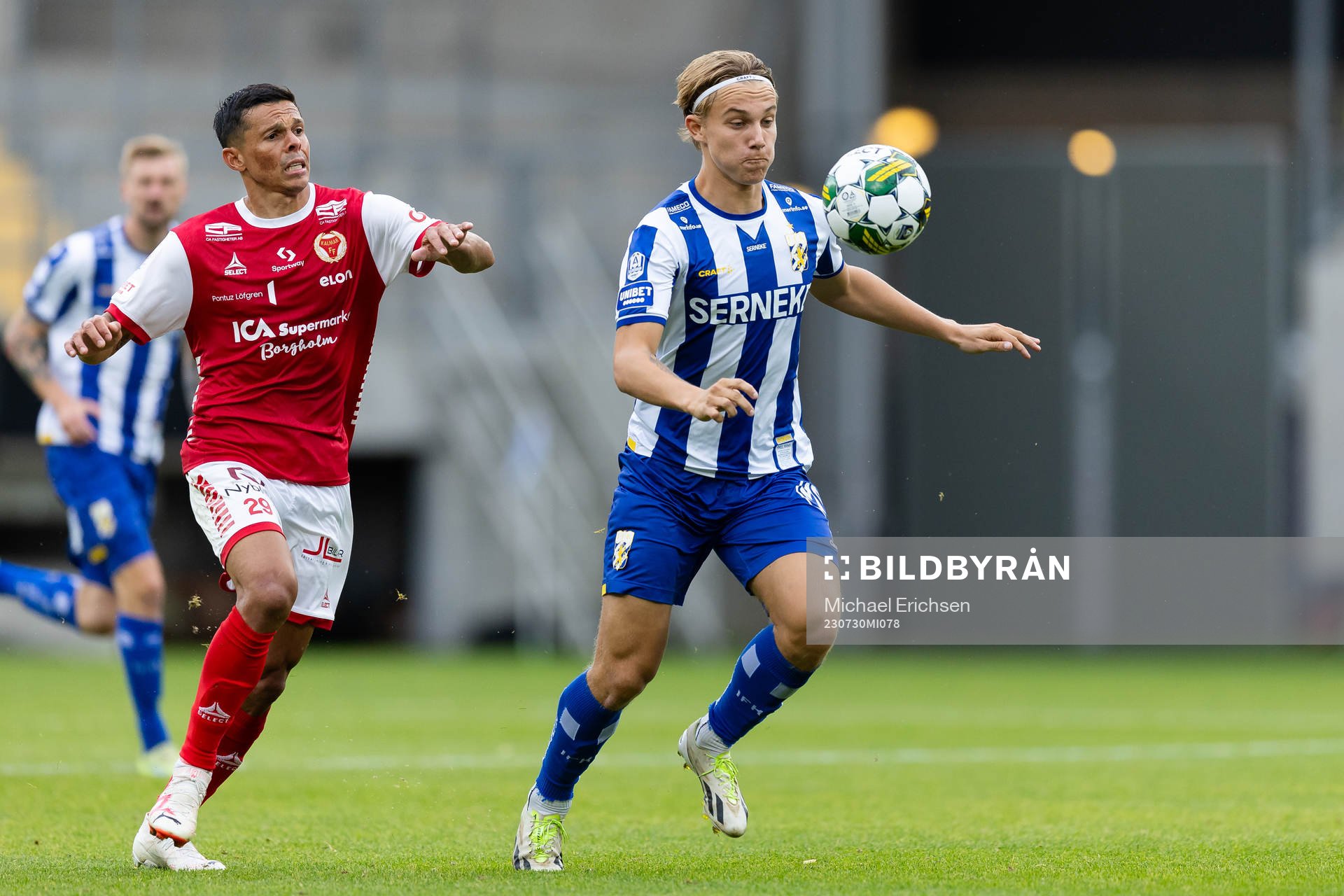 Kalmars Romario Pereira Sipiao och IFK Göteborgs Linus