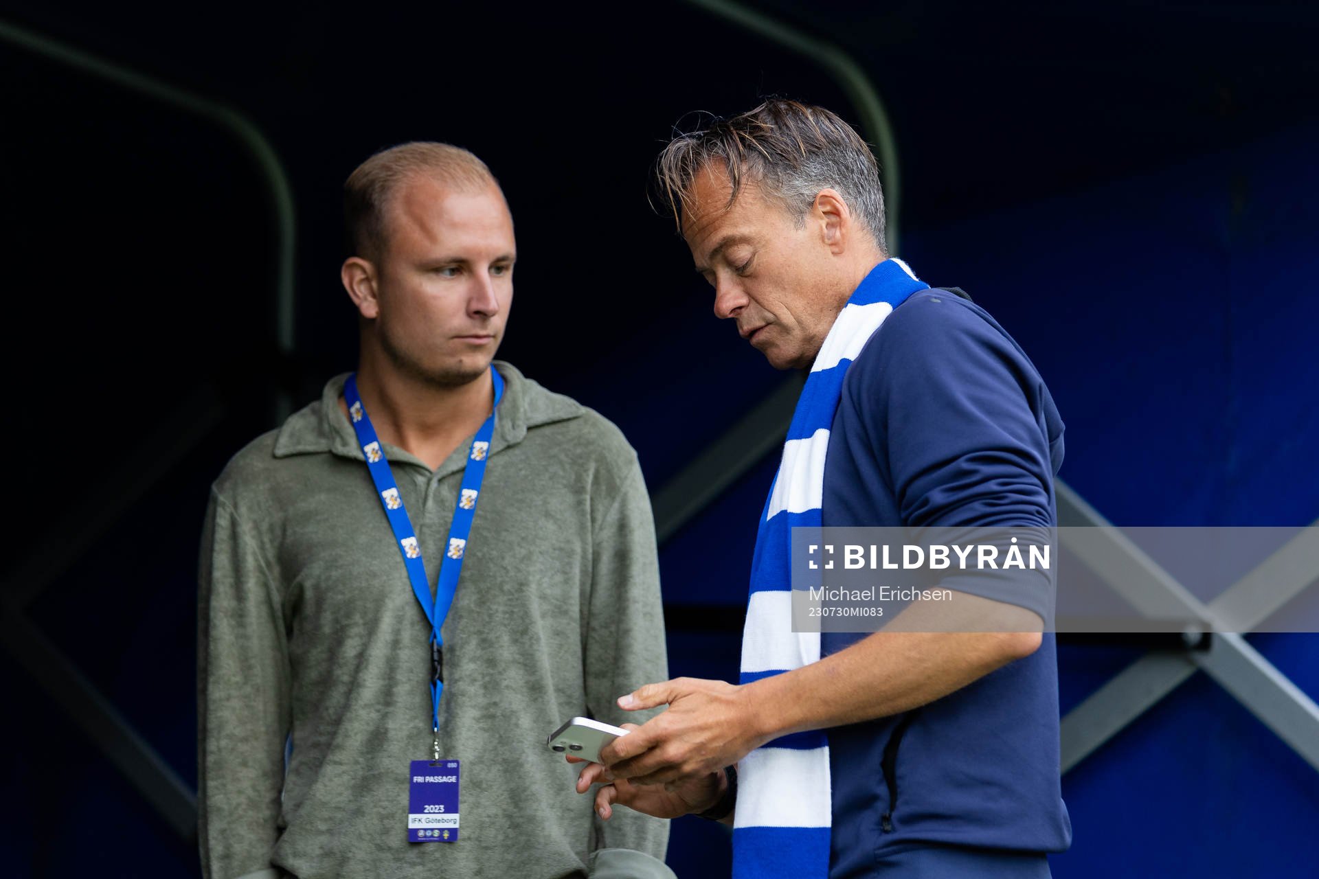 IFK Göteborgs sportslige assistent David Vukovic och