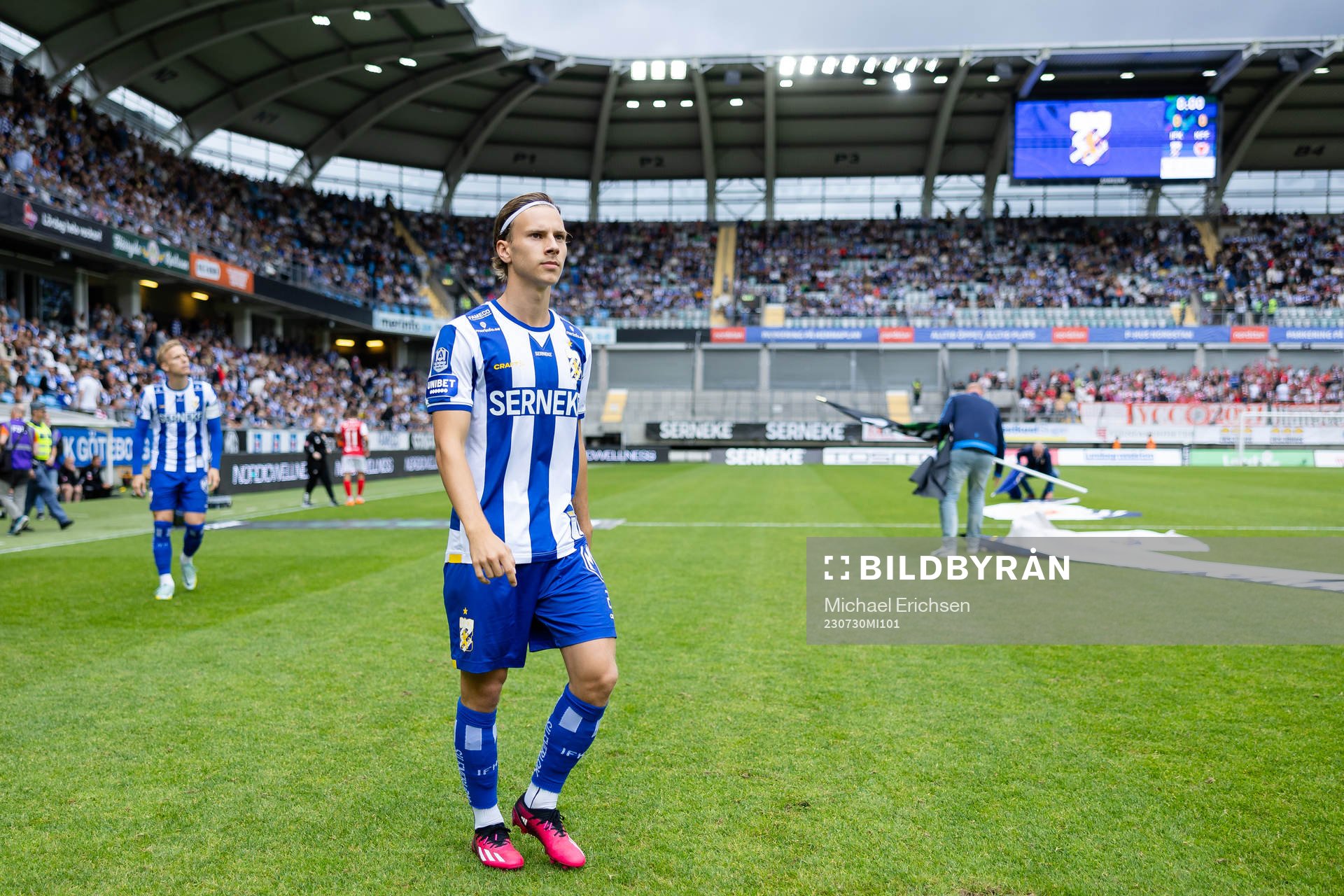 IFK Göteborgs Lucas Kåhed innan fotbollsmatchen i