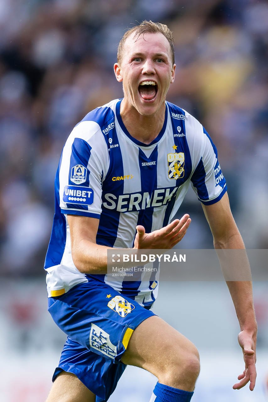 IFK Göteborgs Adam Carlén jublar