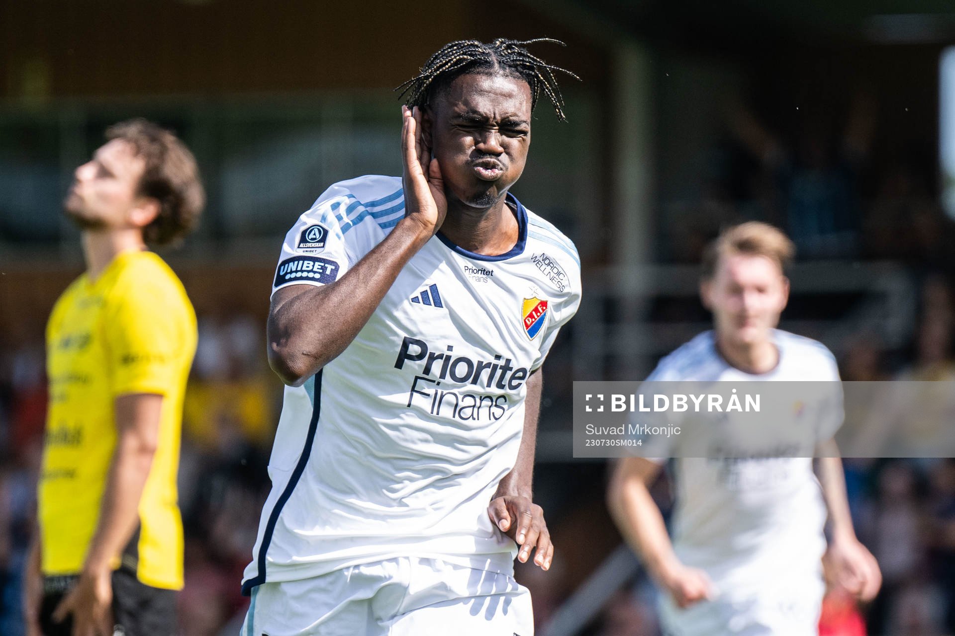 Djurgårdens Joel Asoro jublar