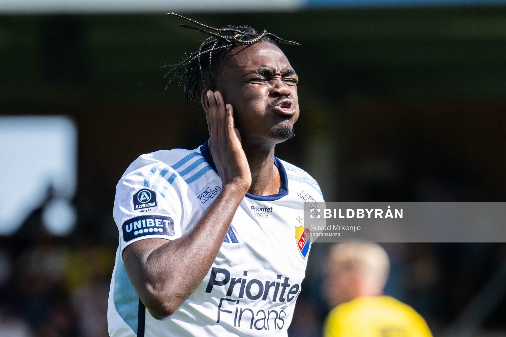 Djurgårdens Joel Asoro jublar