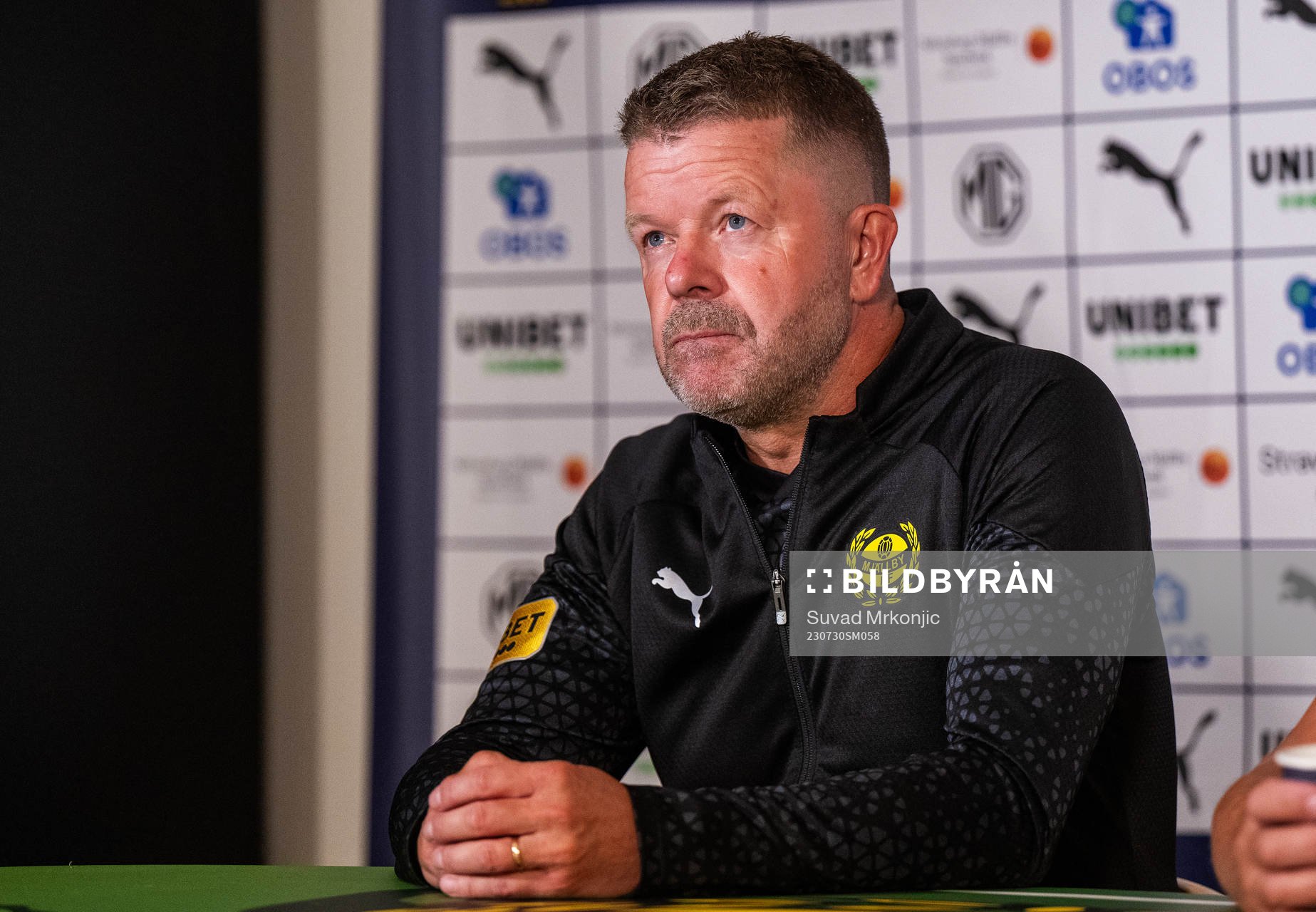 under fotbollsmatchen i Allsvenskan mellan Mjällby och