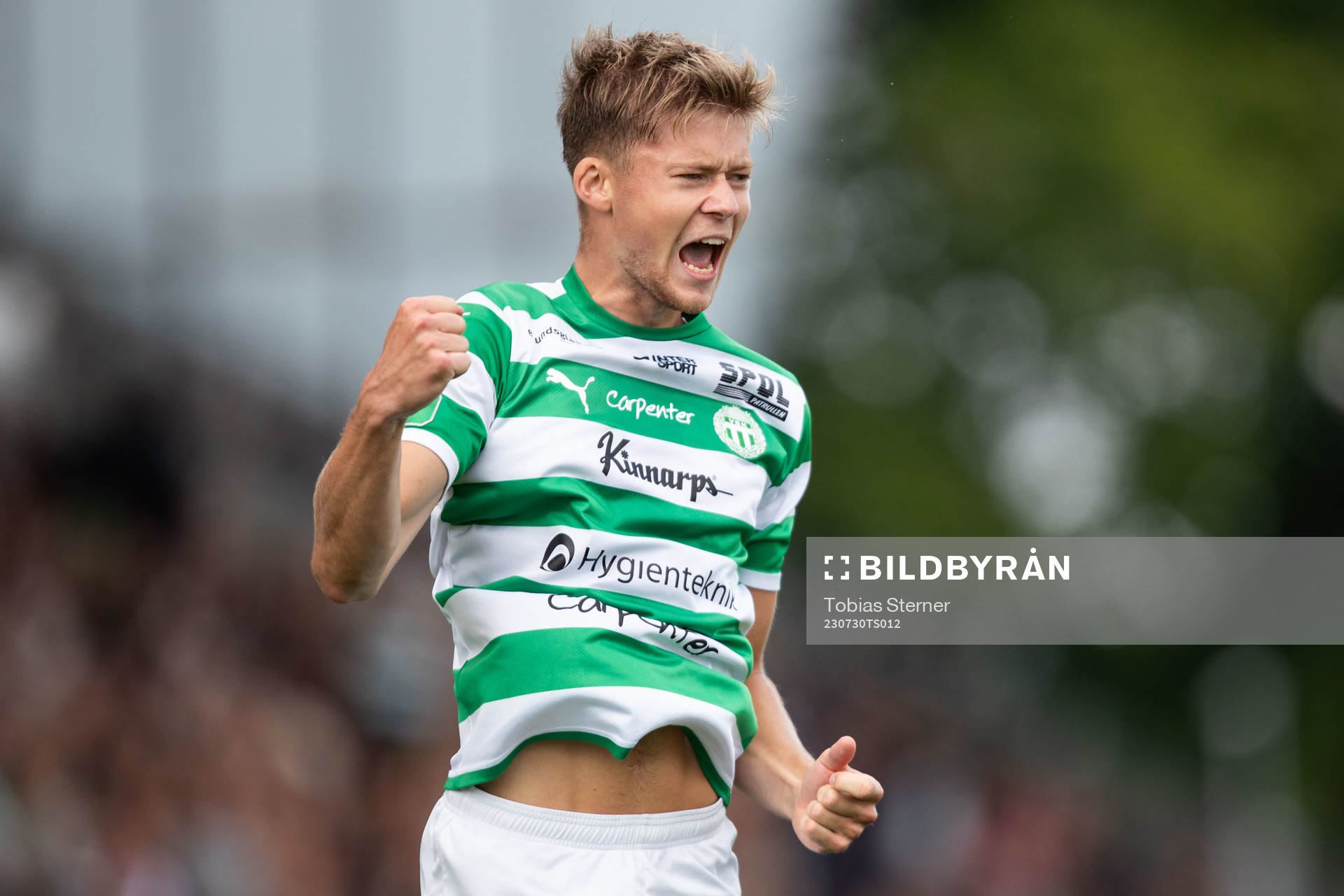 Västerås SKs Patric Åslund jublar