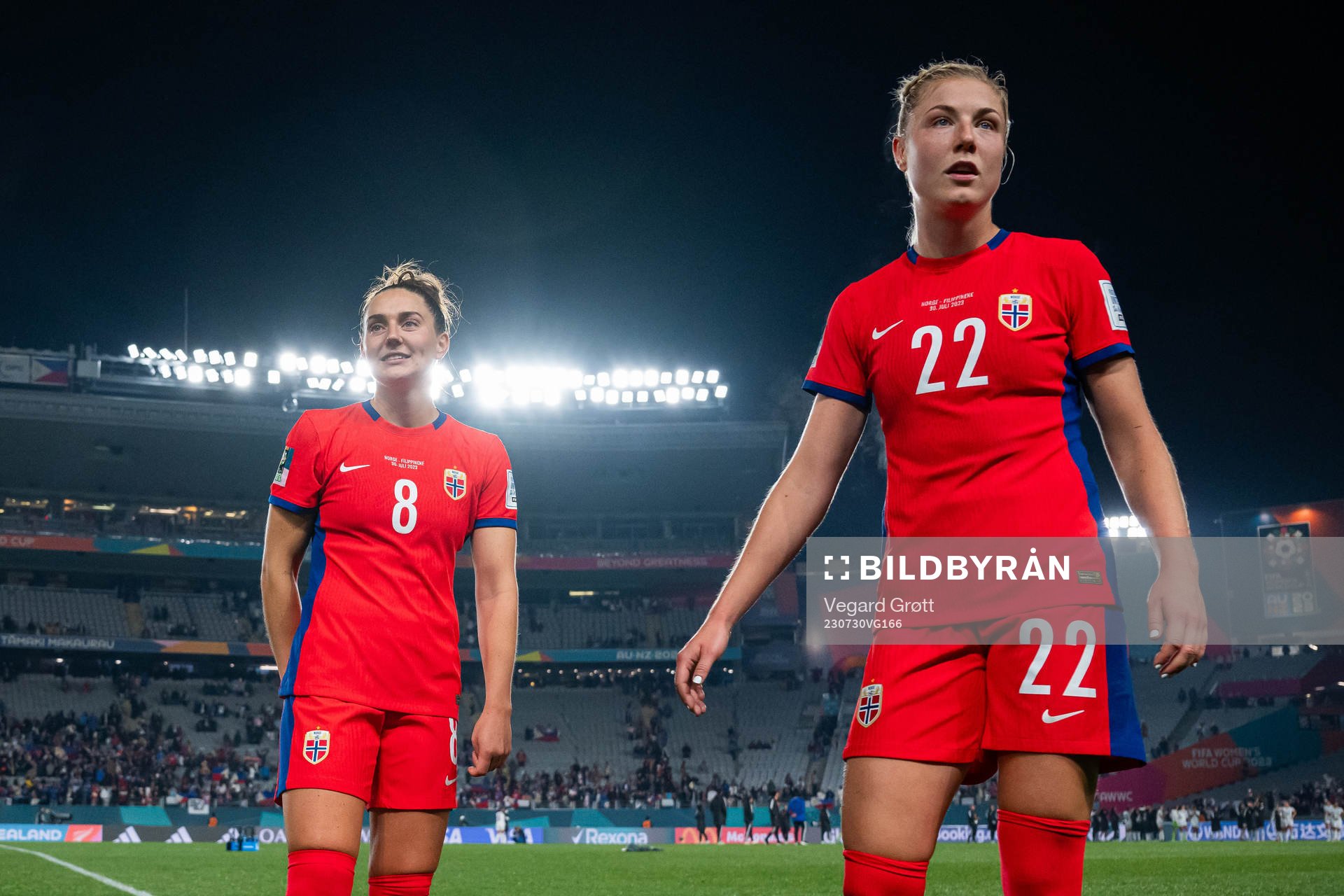 Vilde Bøe Risa and Sophie Román Haug of Norway