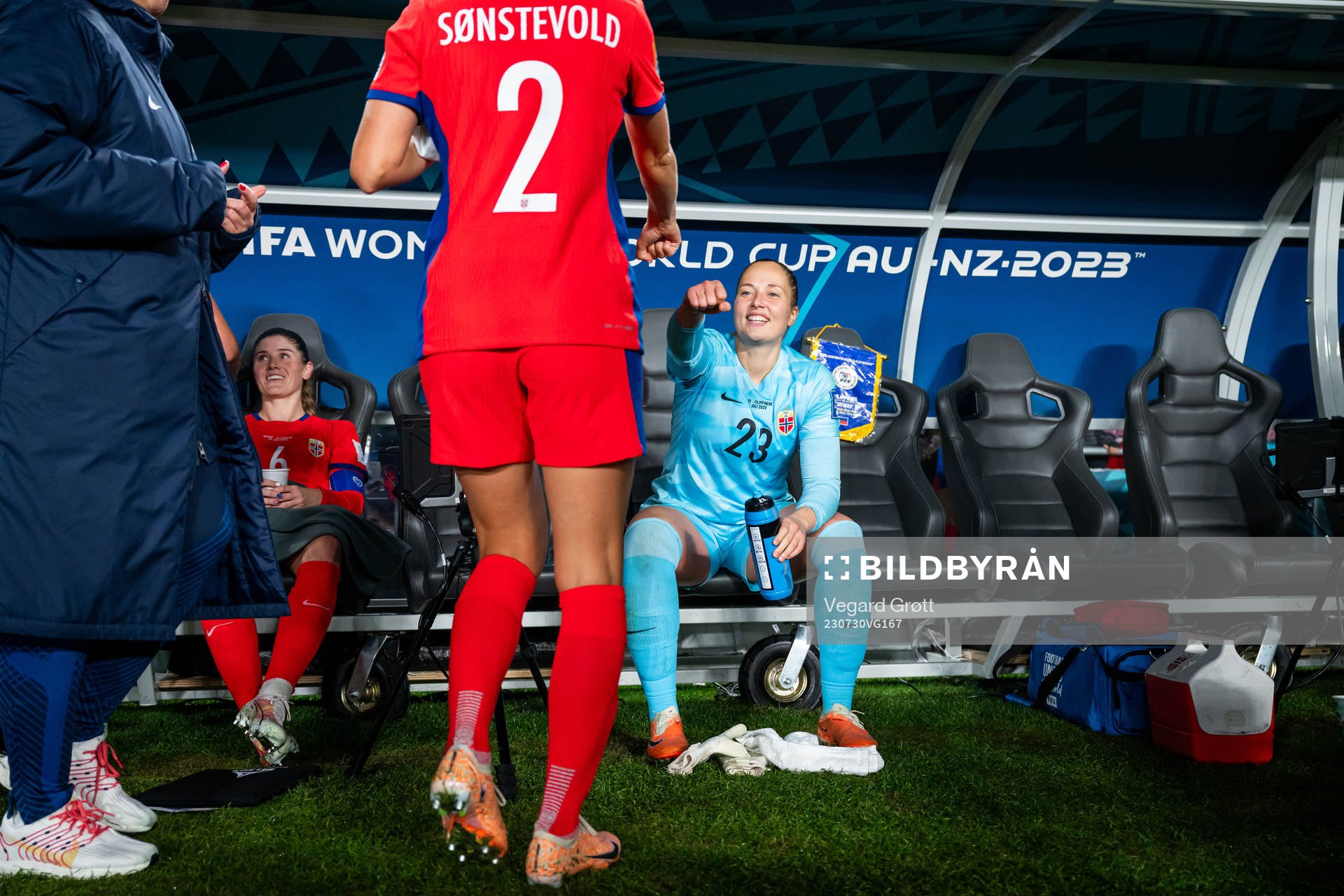 Goalkeeper Aurora Mikalsen of Norway