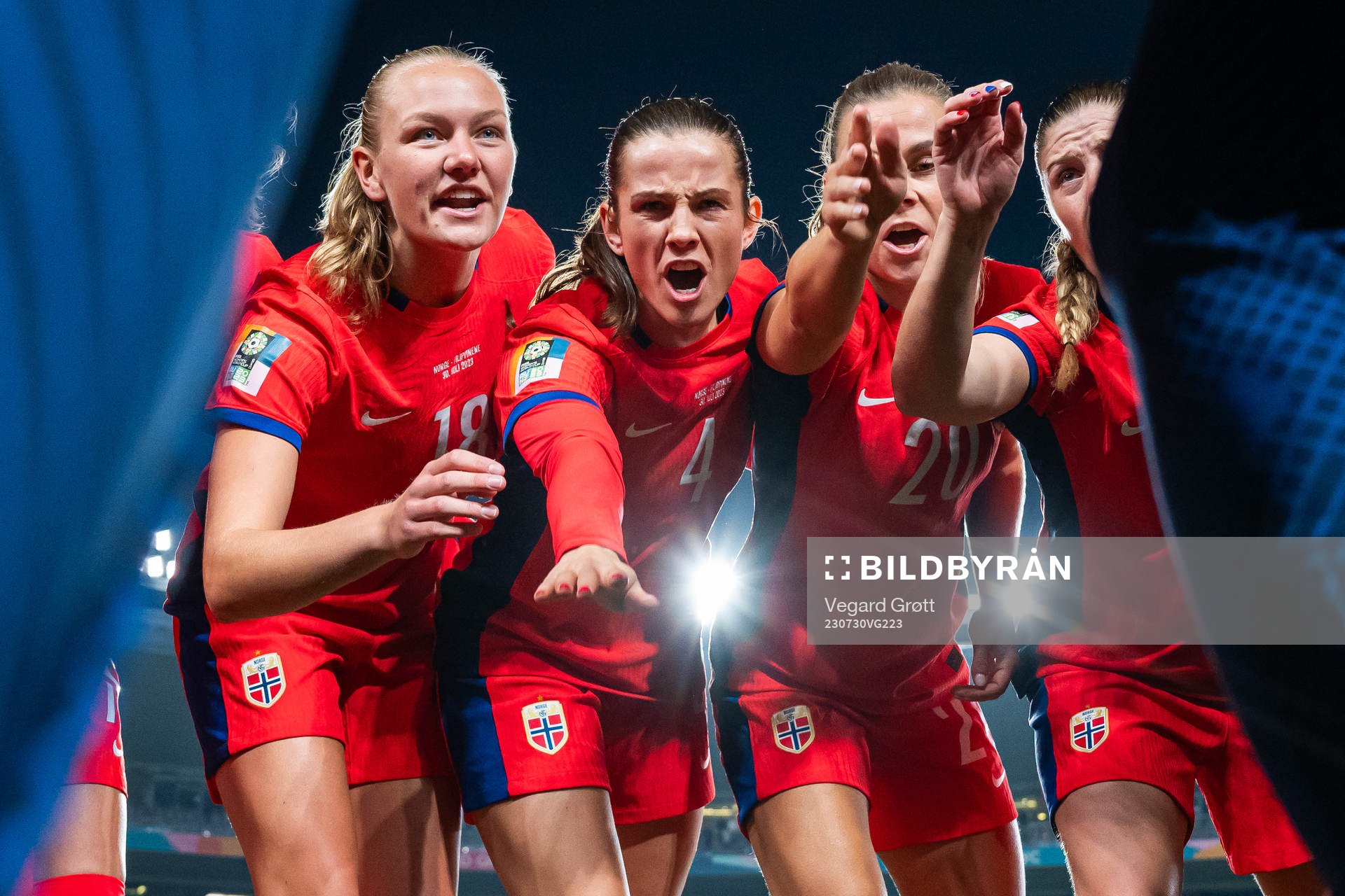 Frida Maanum, Tuva Hansen, Emilie Bosshard Haavi and Maren