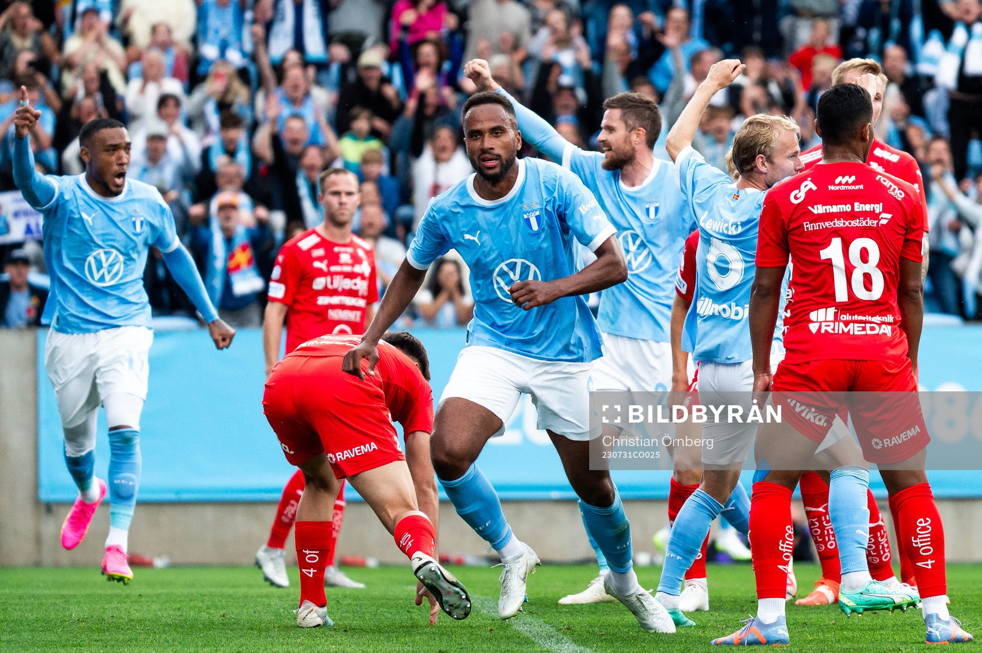 Malmö FFs Isaac Kiese Thelin jublar