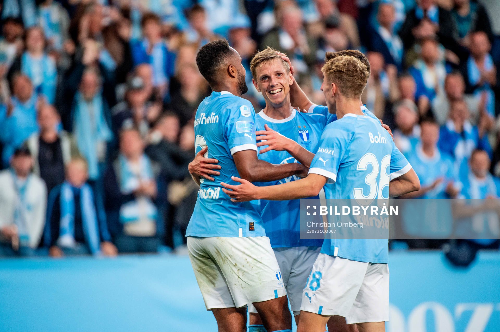 Malmö FFs Isaac Kiese Thelin jublar