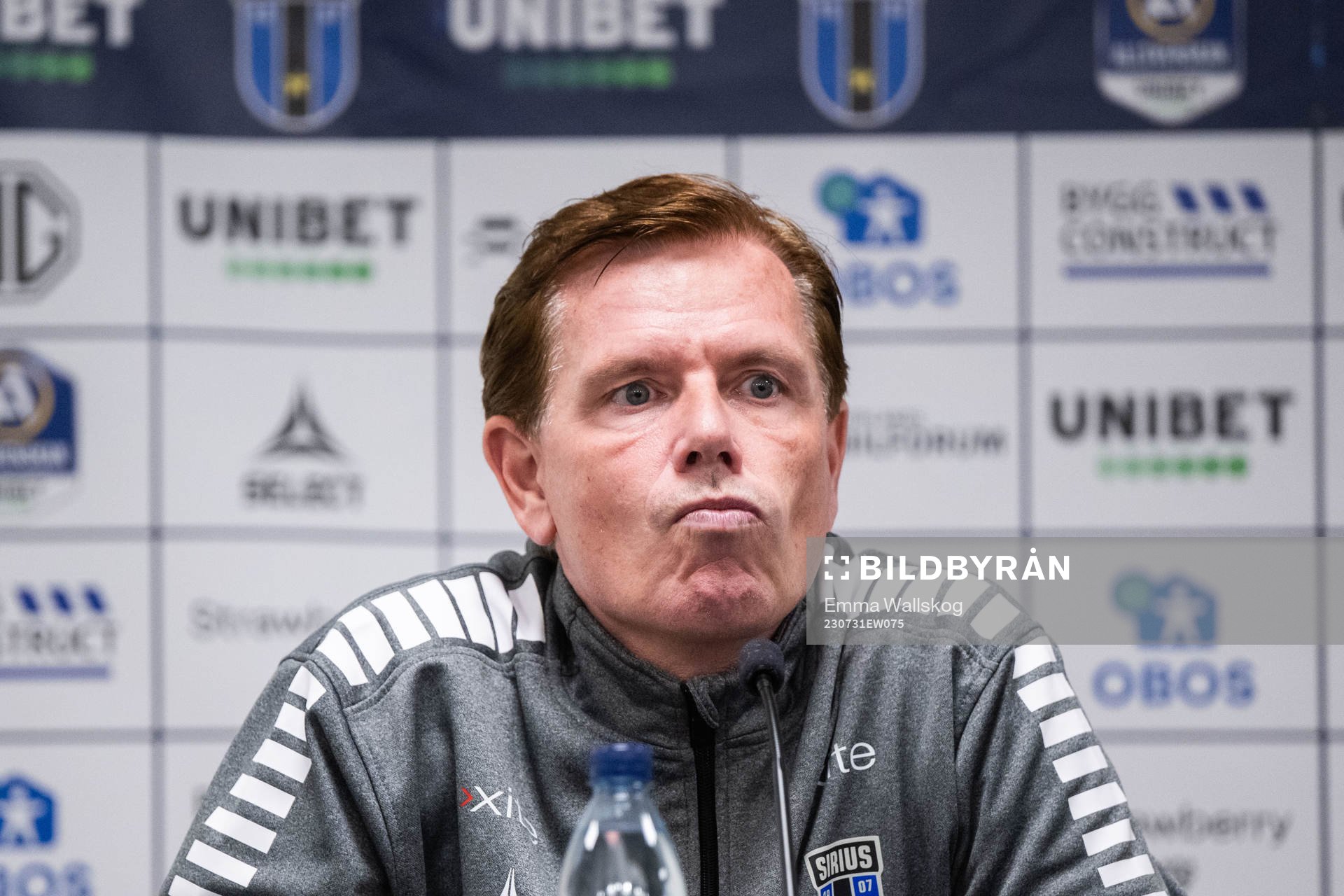 Sirius tränare Christer Mattiasson deppar