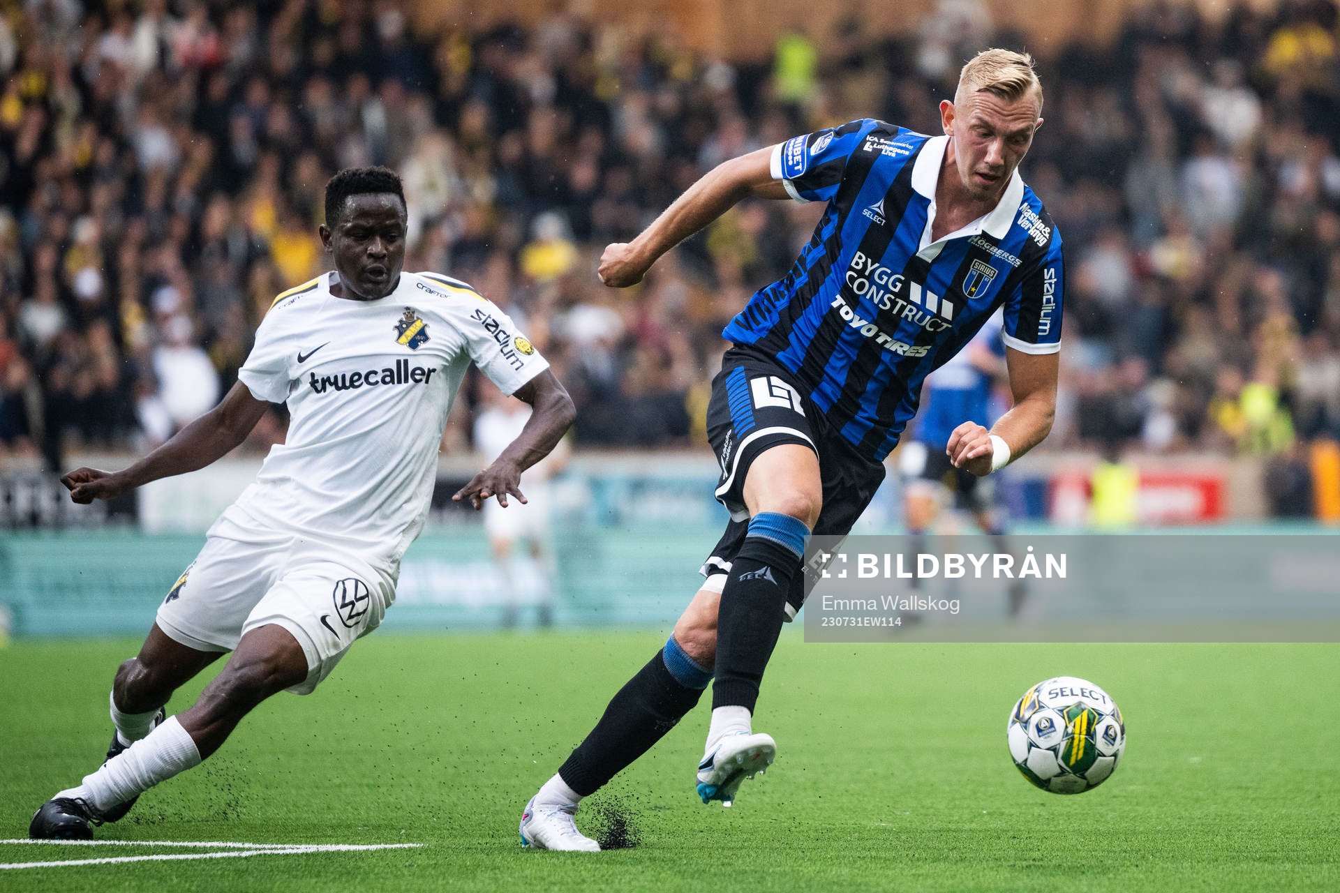 AIKs Erick Otieno och Sirius Jakob Voelkerling Persson