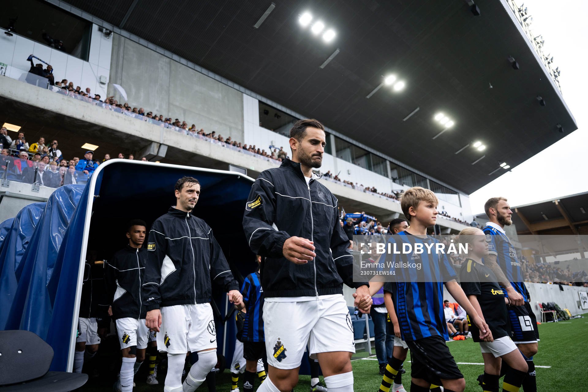 AIKs Rui Modesto, Jetmir Haliti och Sotirios