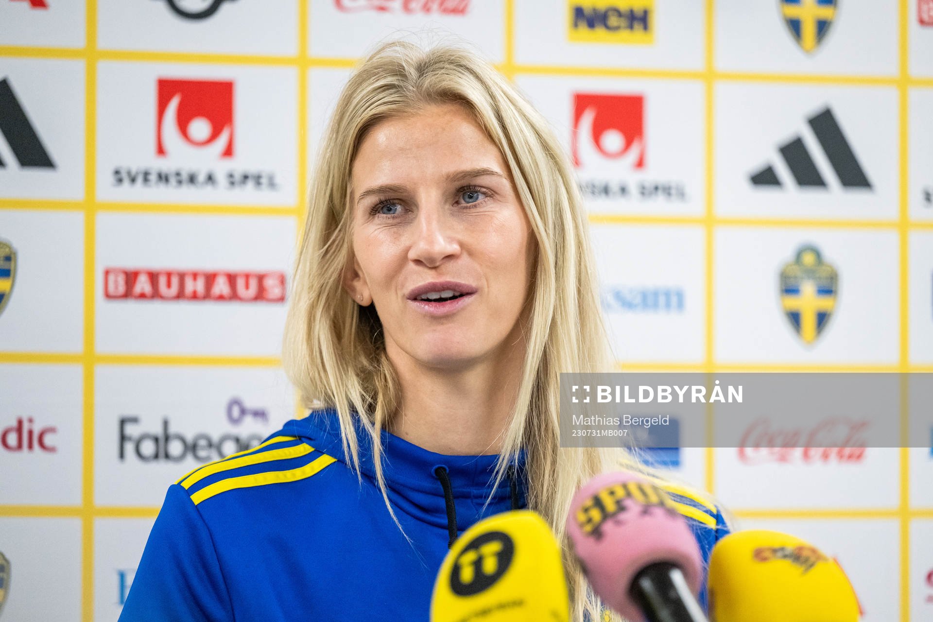 Sofia Jakobsson of the Swedish women's national football